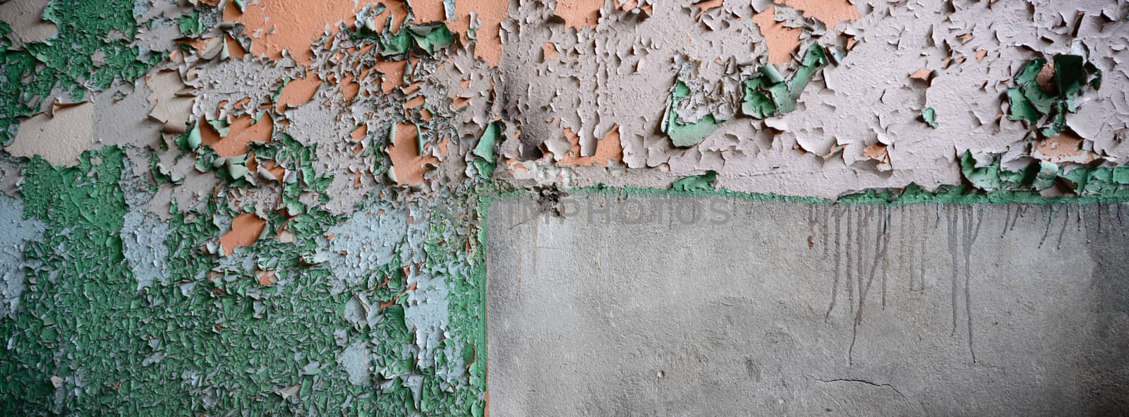 ruins of a very heavily polluted industrial factory, industrial series