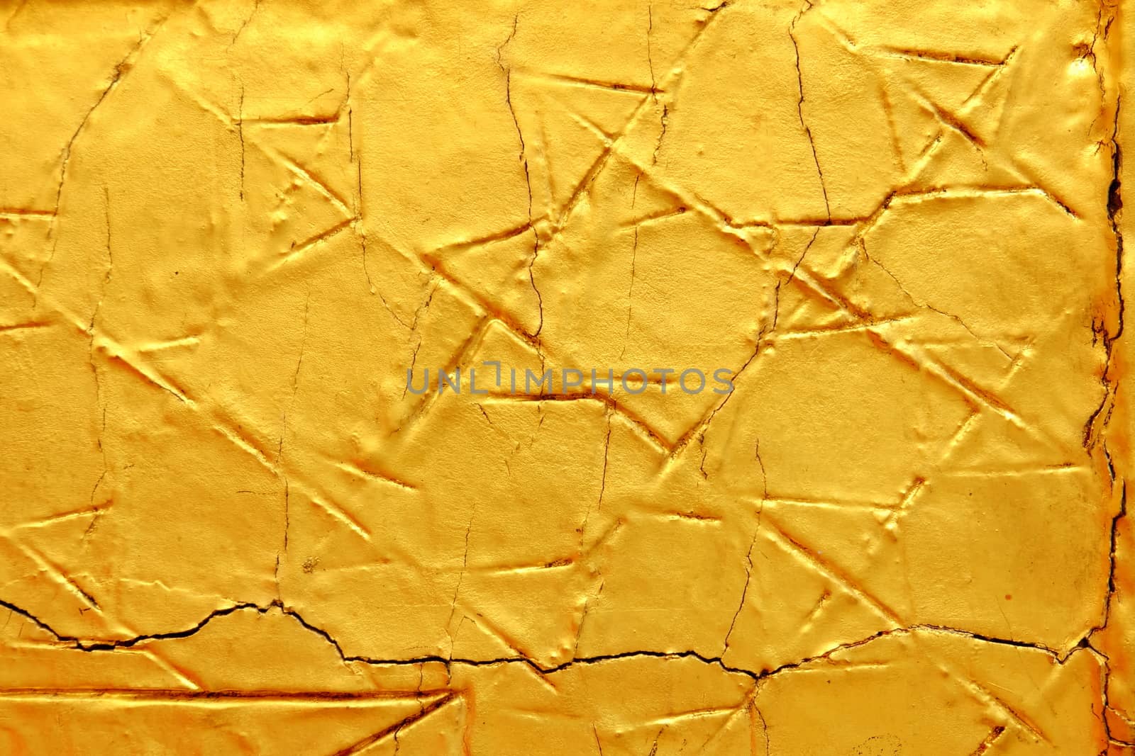 Golden Wall Texture Background.