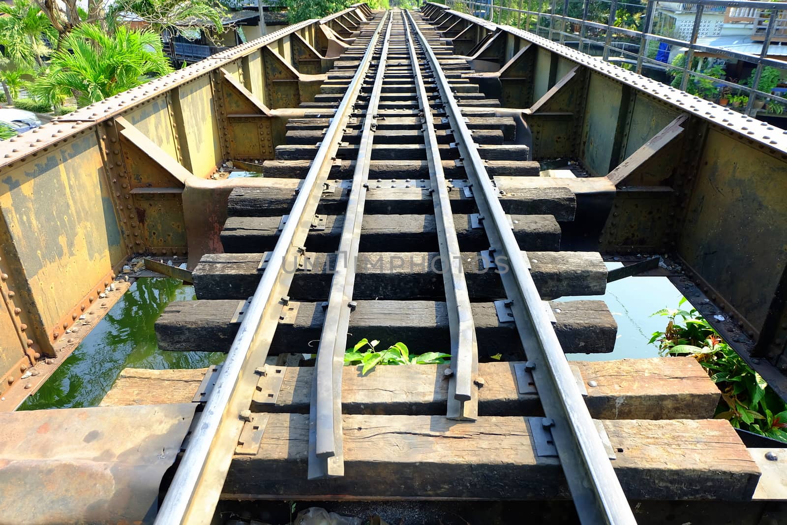 Train Track Way in Thailand.