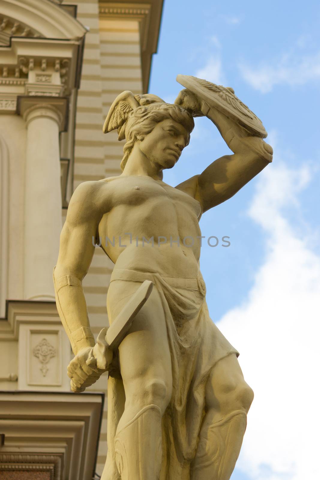 statue of a roman warrior by liwei12