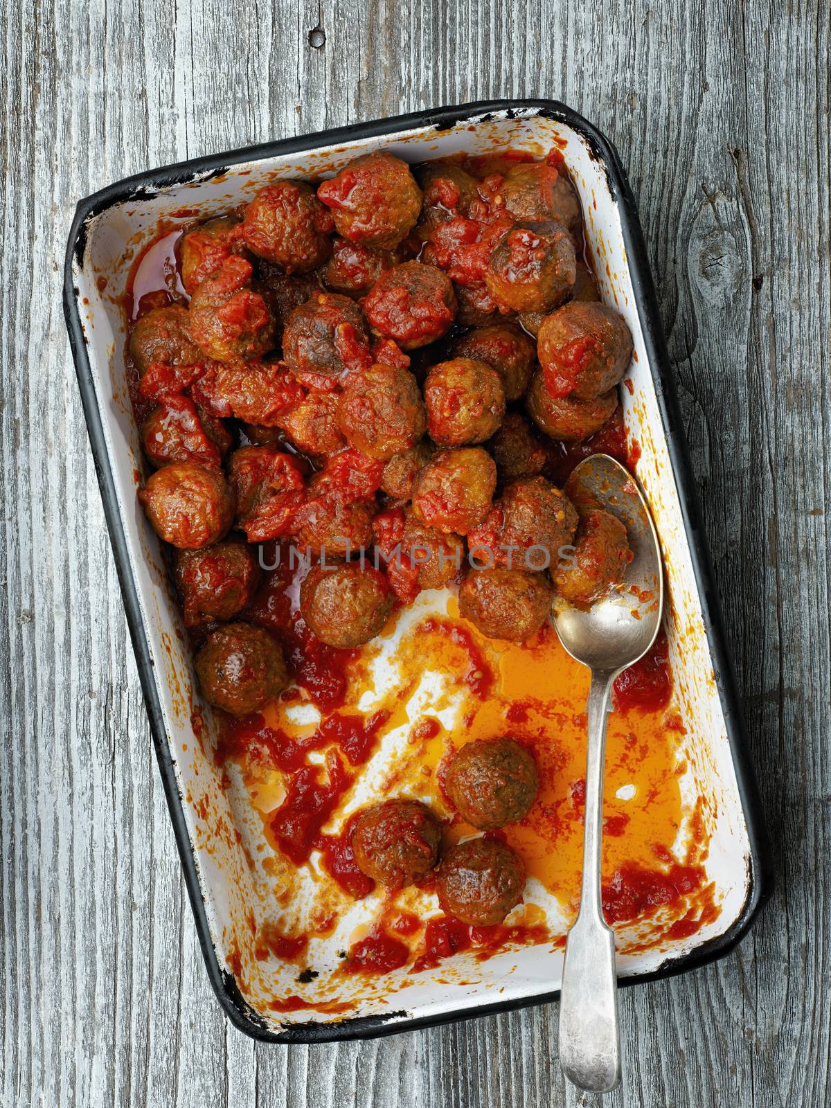 rustic italian meatball in tomato sauce by zkruger