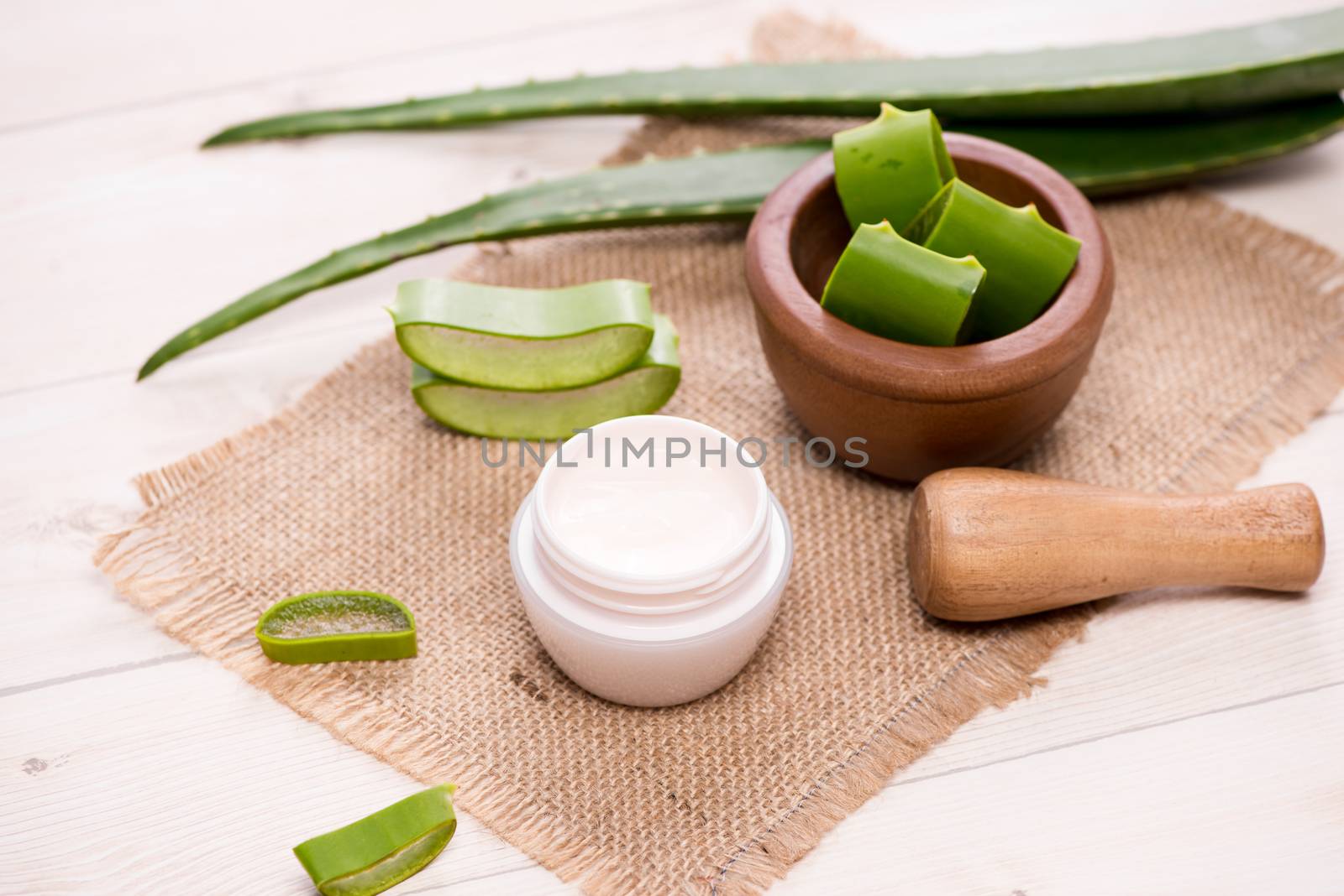 Aloe vera cosmetic cream skin face and body care hygiene moistur by makidotvn