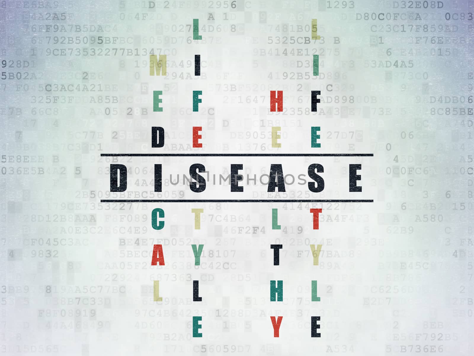 Healthcare concept: Disease in Crossword Puzzle by maxkabakov