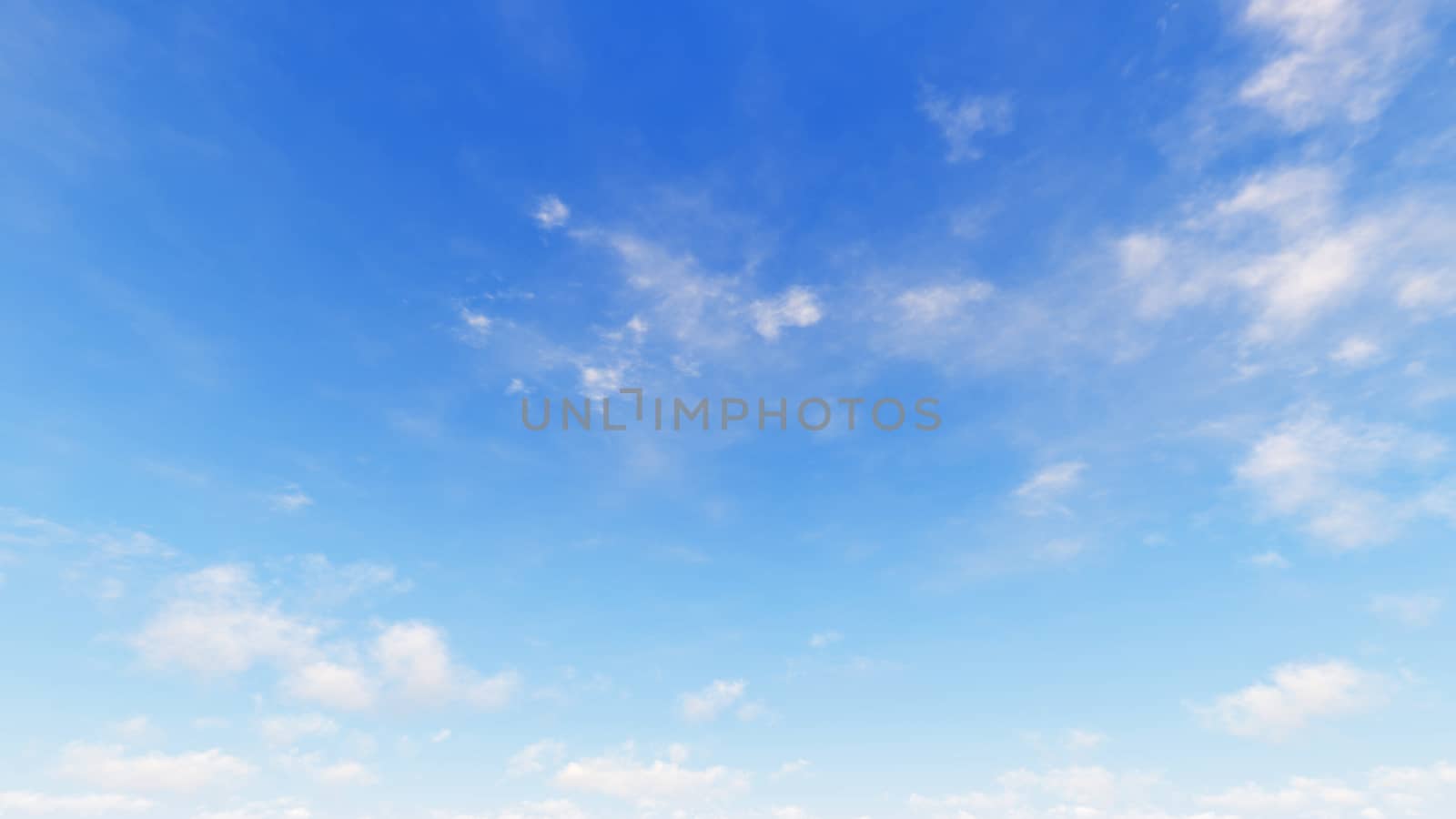 Cloudy blue sky abstract background, blue sky background with tiny clouds, 3d rendering

