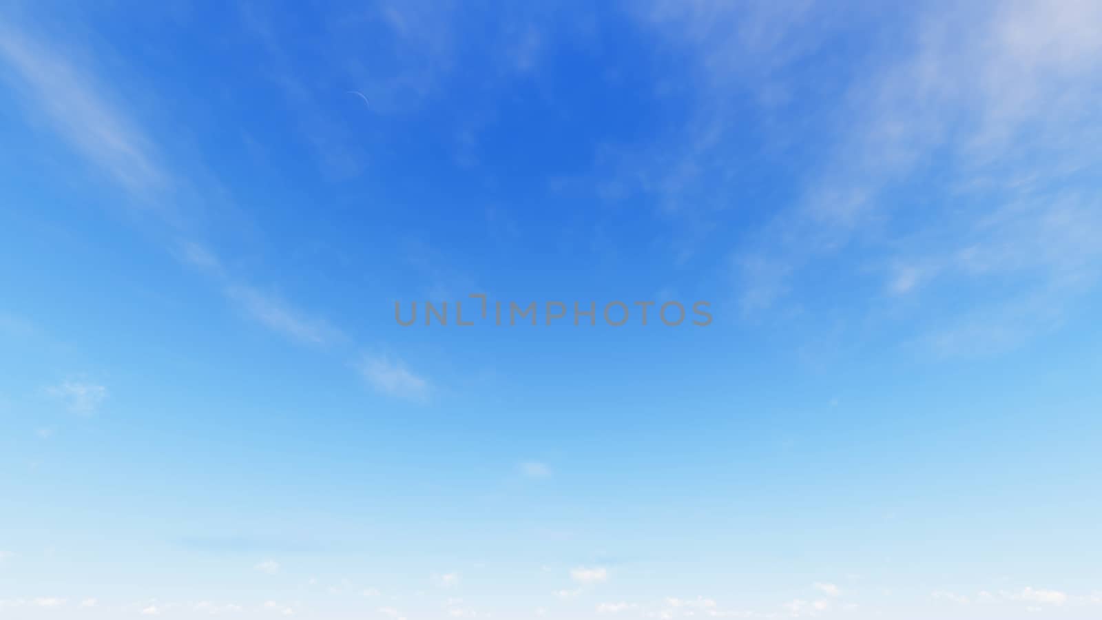 Cloudy blue sky abstract background, blue sky background with tiny clouds, 3d rendering

