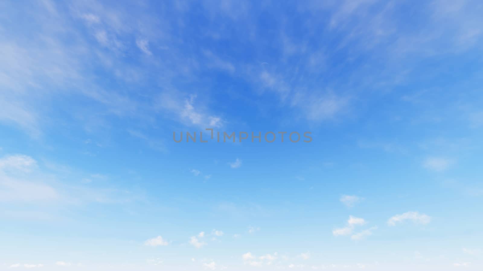 Cloudy blue sky abstract background, blue sky background with tiny clouds, 3d rendering

