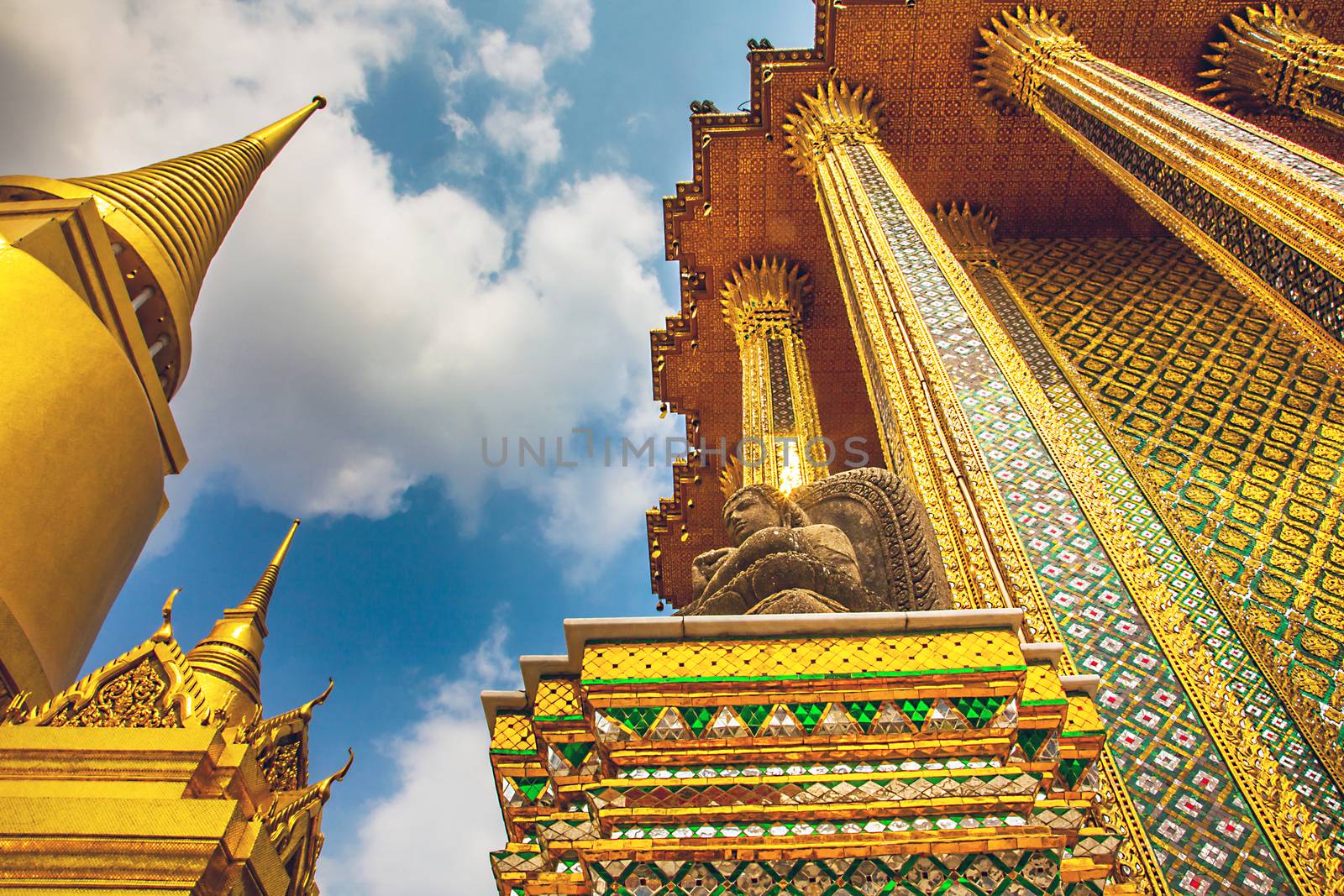 In the Royal Palace of the Great Palace Bangkok Thailand by Makeral