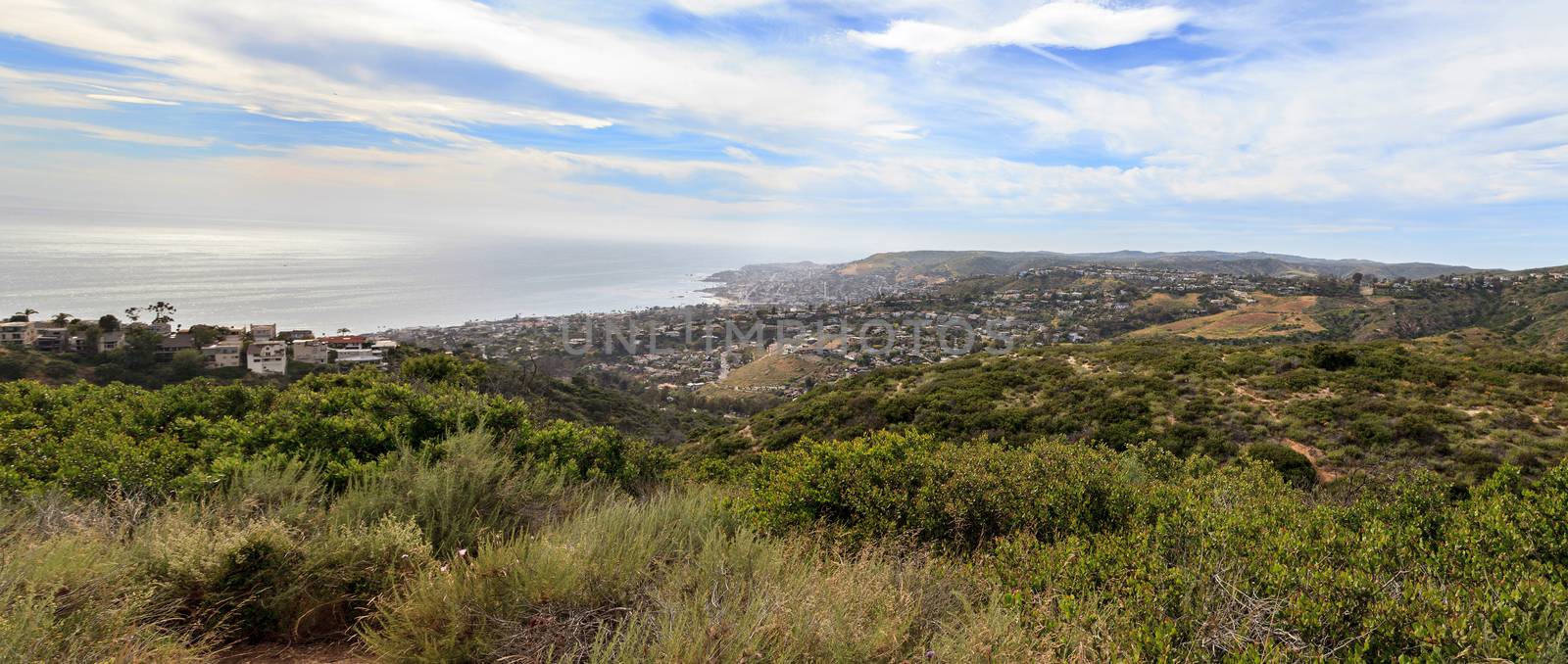 Aliso and Wood Canyons Wilderness Park hiking paths in Laguna Beach, California in spring