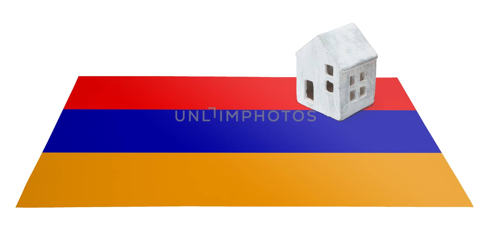 Small house on a flag - Armenia by michaklootwijk