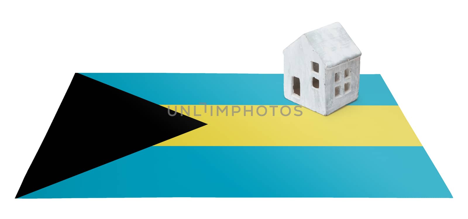 Small house on a flag - Bahamas by michaklootwijk