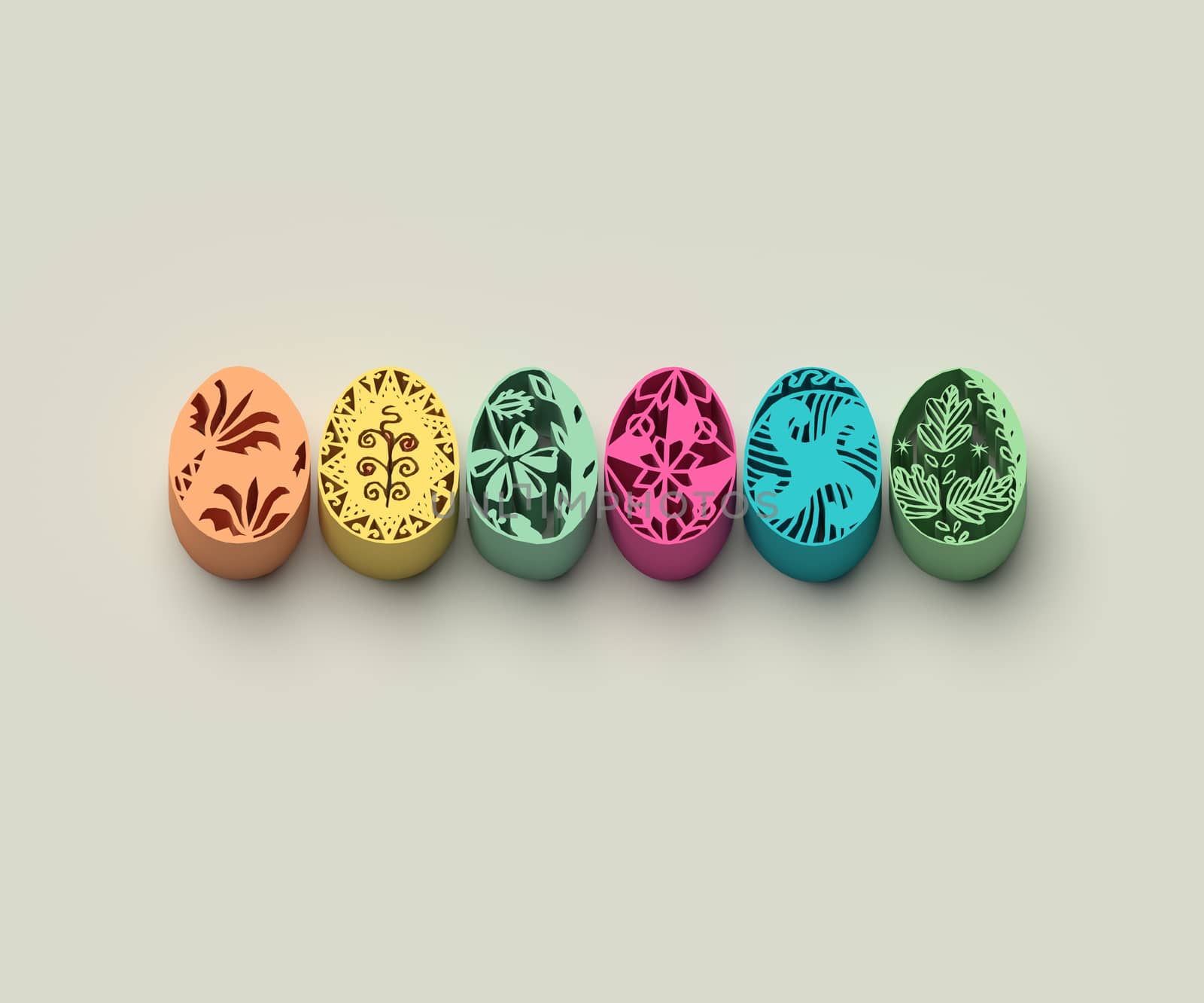 3D EXTRUDED EASTER EGGS by PrettyTG