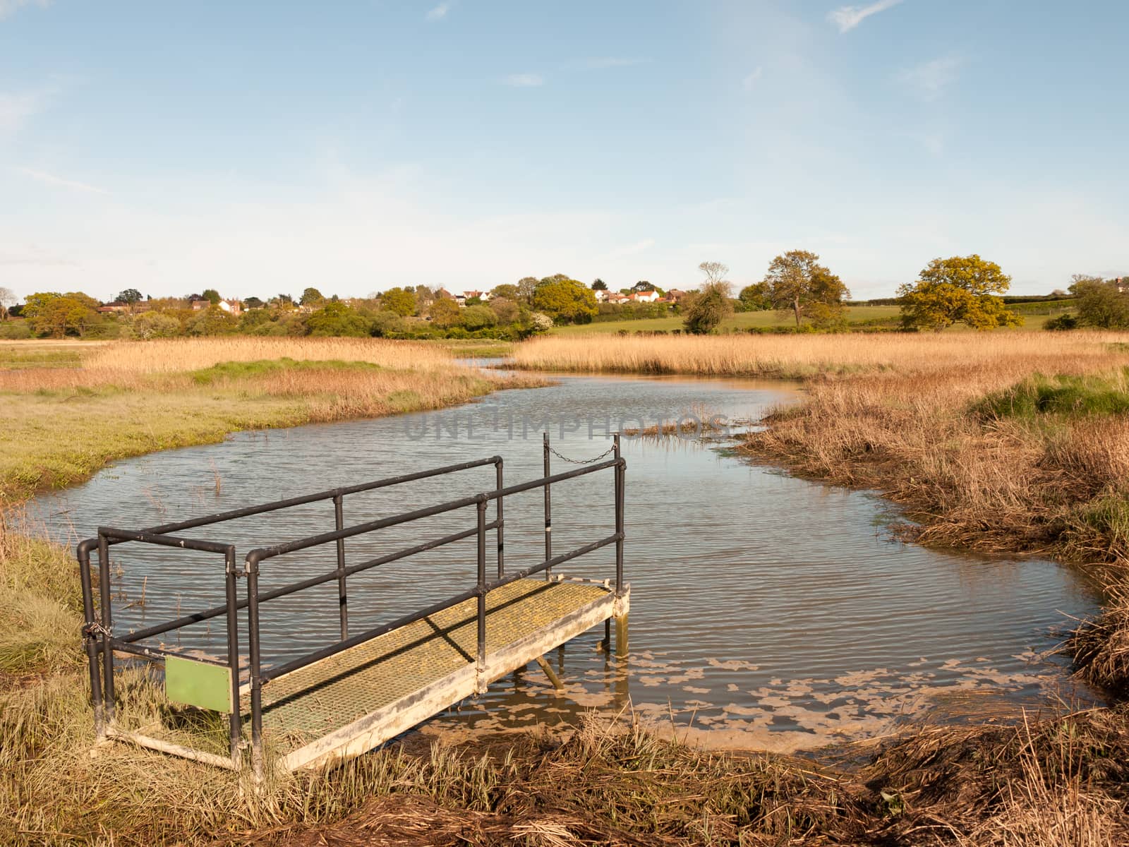 a sluice outside in the country on a river by callumrc