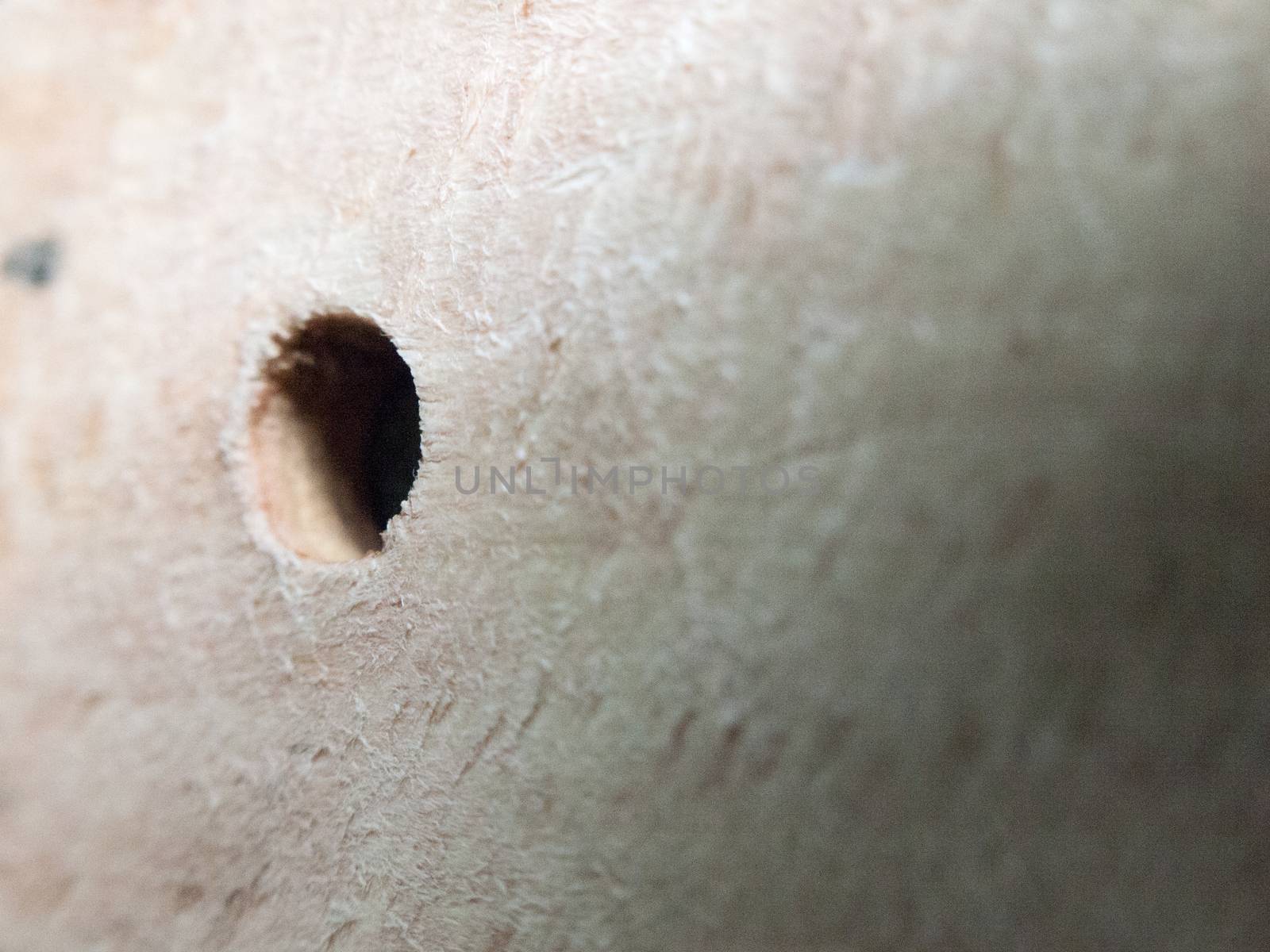 a hole in a wooden board close up detail by callumrc