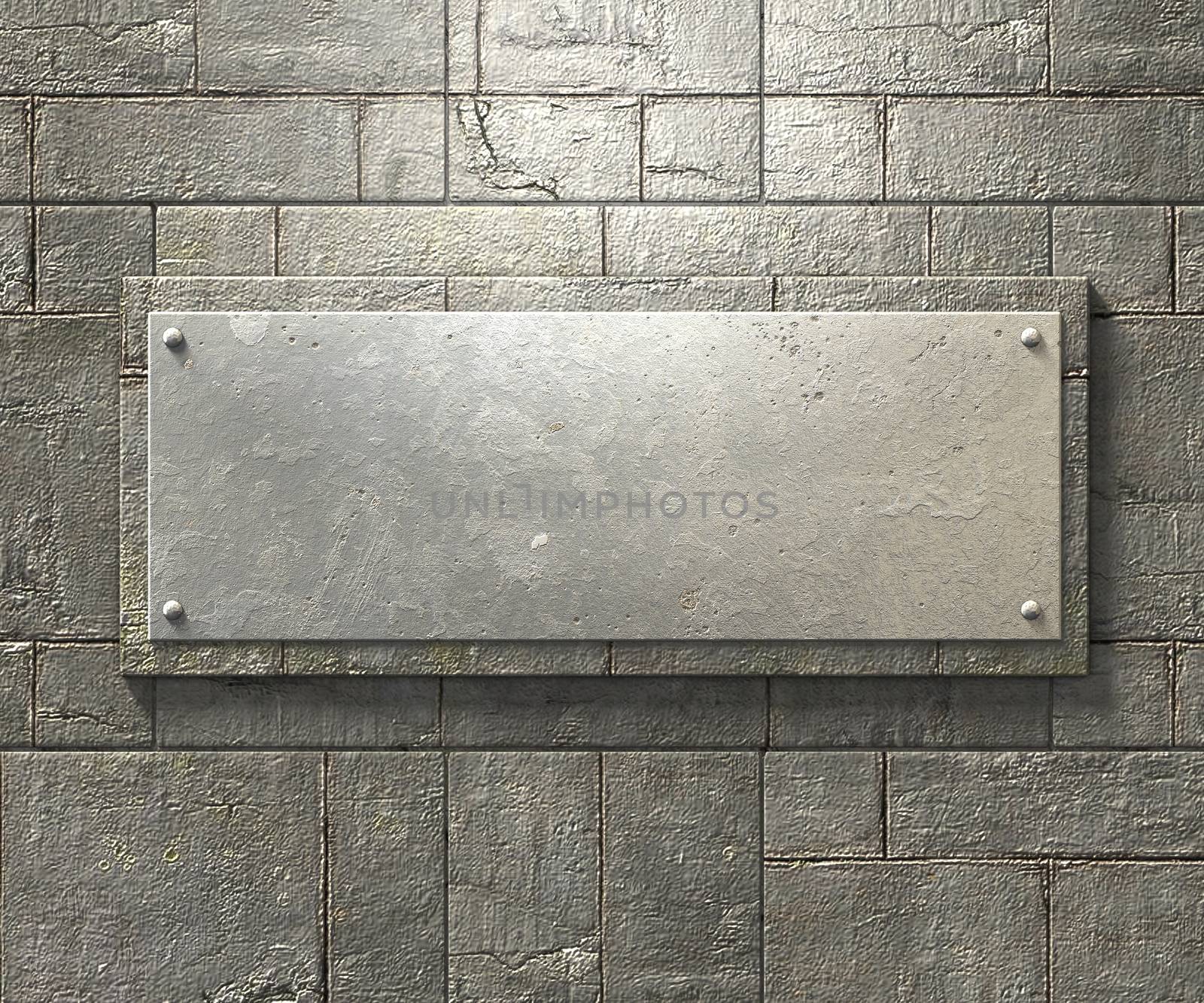 Metal plate background by dynamicfoto