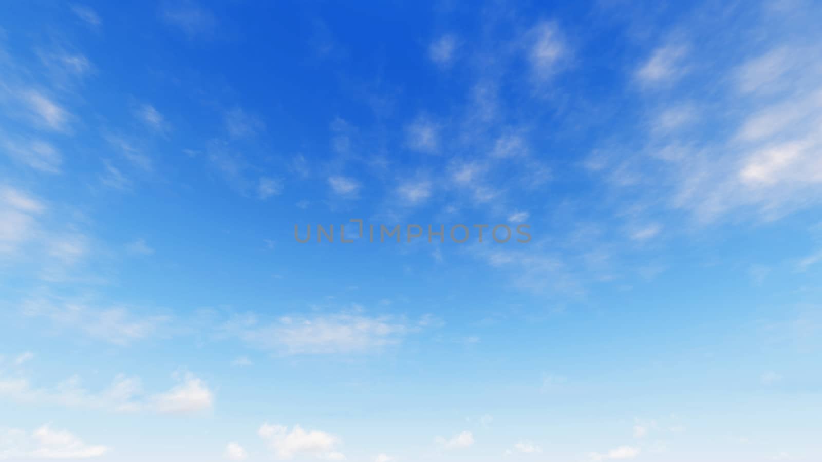 Cloudy blue sky abstract background, blue sky background with tiny clouds, 3d rendering

