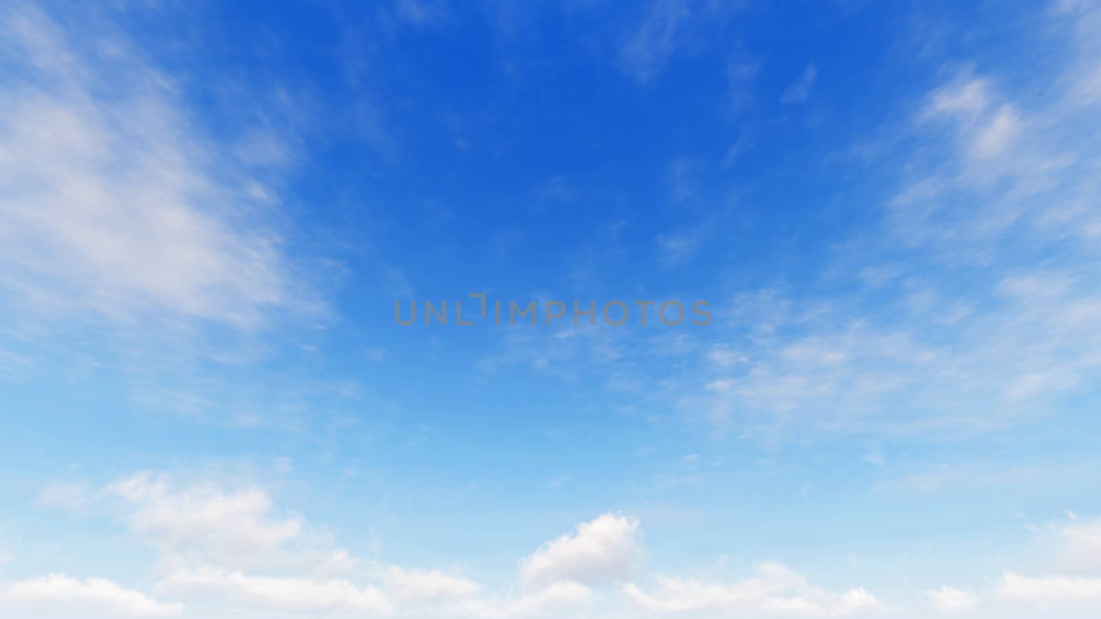 Cloudy blue sky abstract background, blue sky background with tiny clouds, 3d rendering

