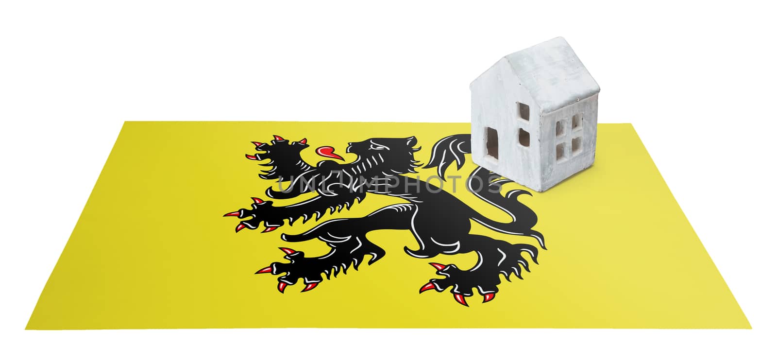 Small house on a flag - Flanders by michaklootwijk