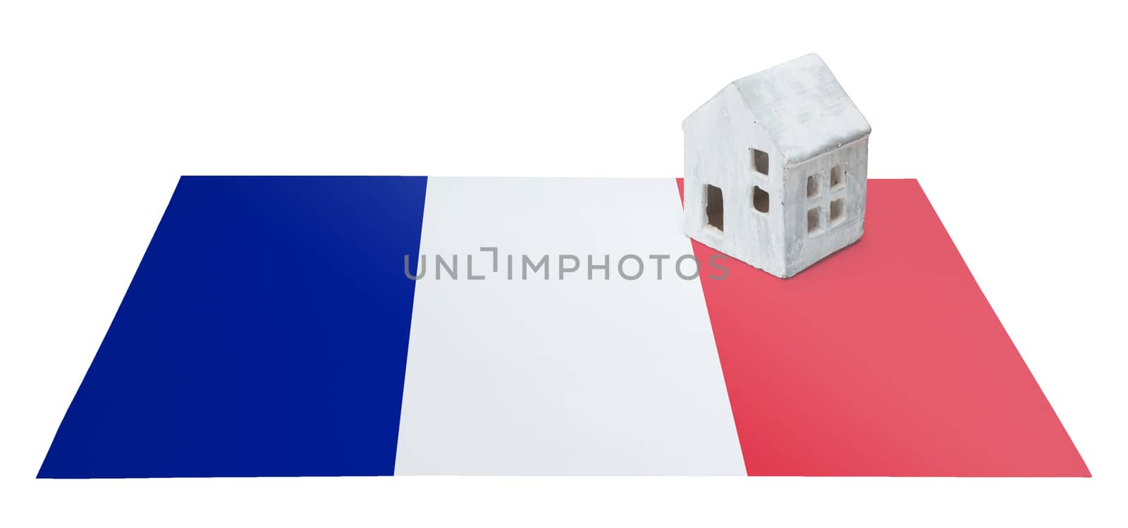 Small house on a flag - France by michaklootwijk