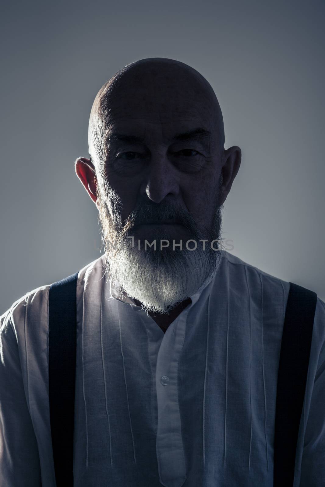 old man portrait by magann