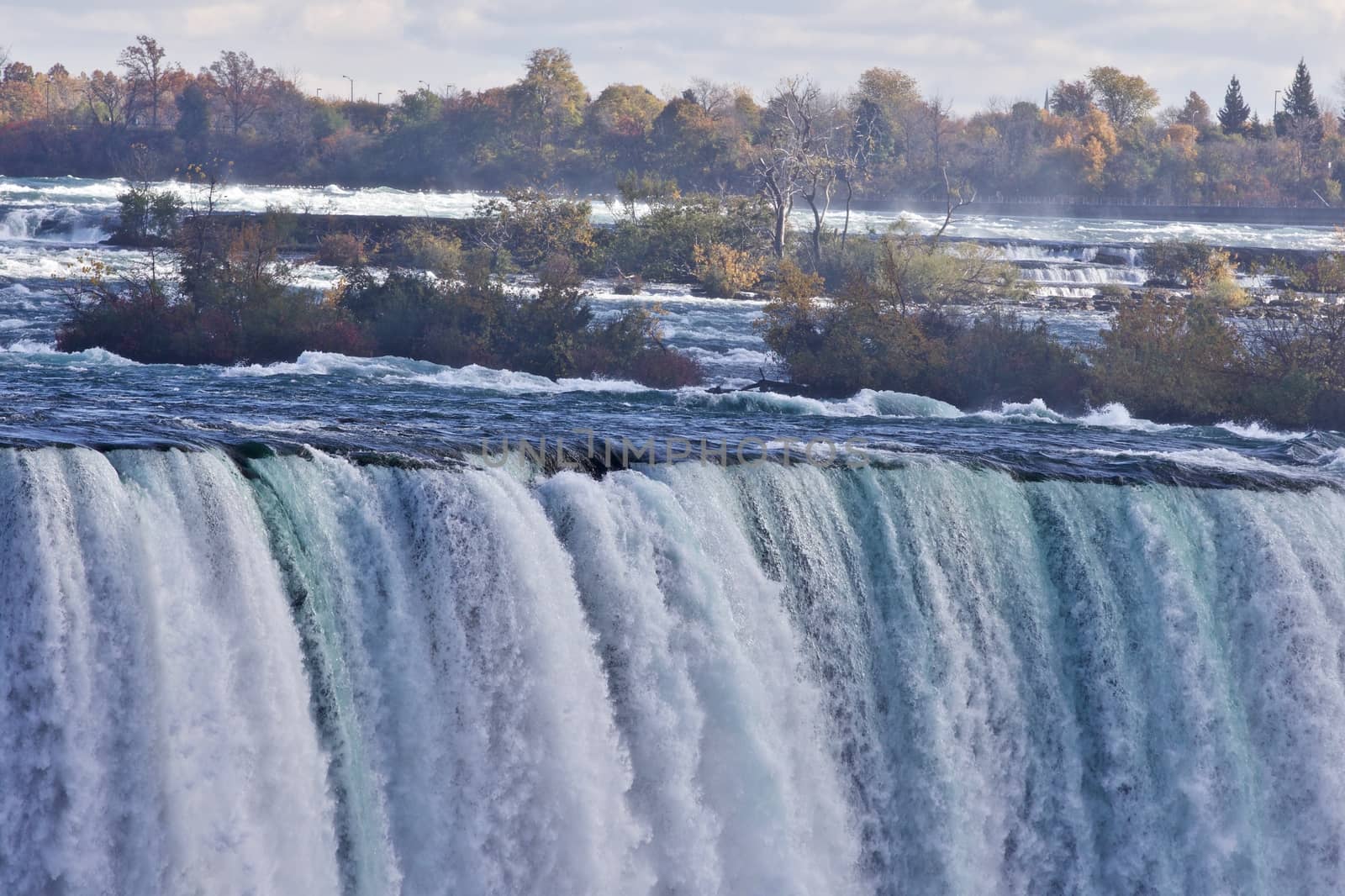 Beautiful image with amazing powerful Niagara waterfall by teo