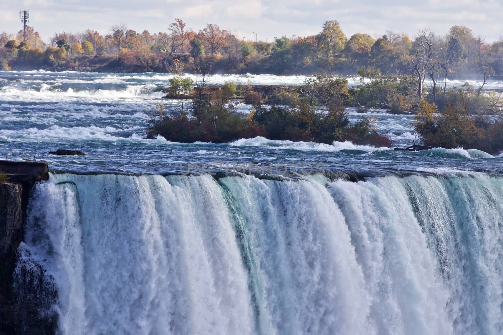 Beautiful image with amazing powerful Niagara waterfall by teo