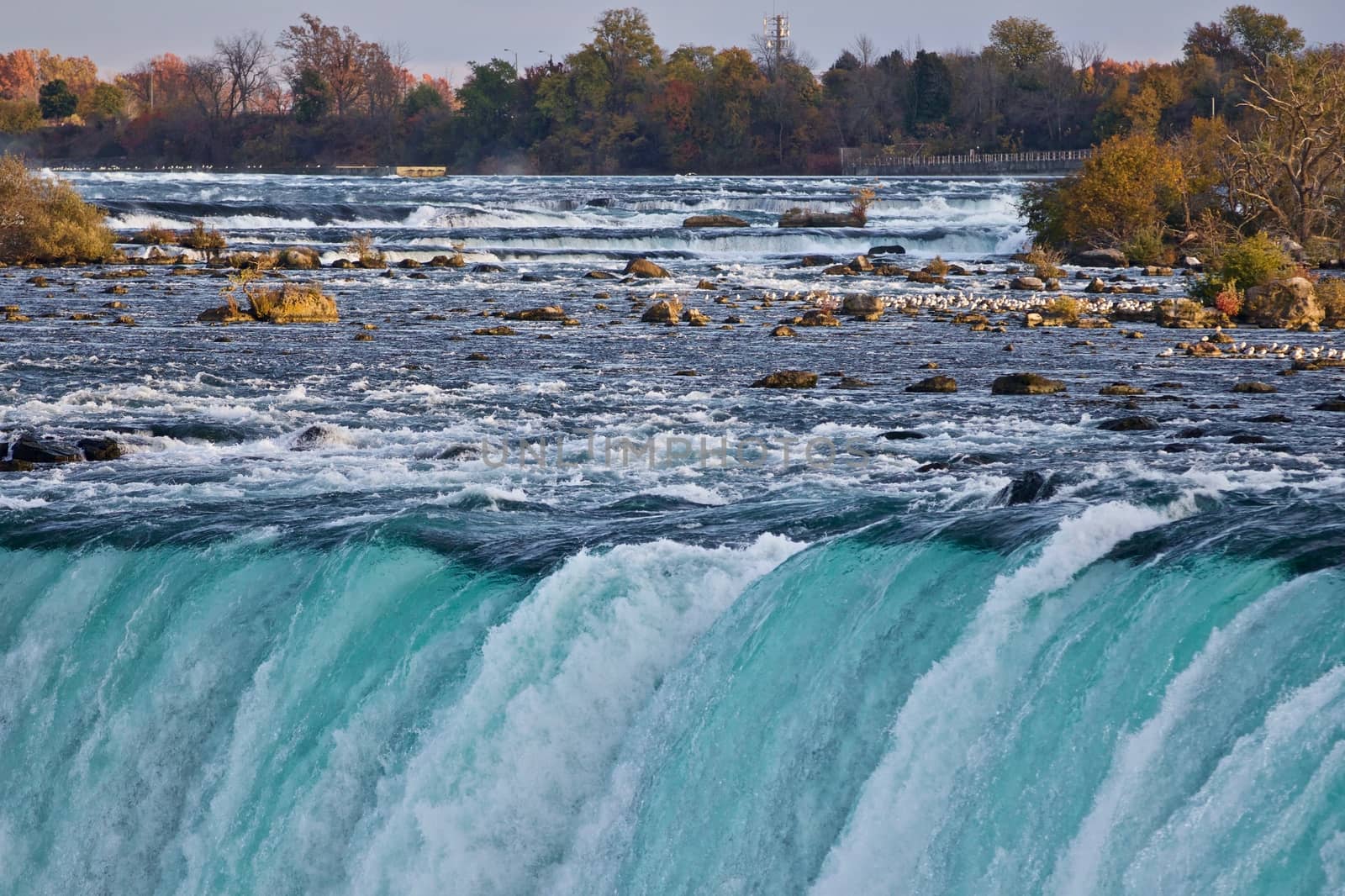 Beautiful image with amazing powerful Niagara waterfall by teo