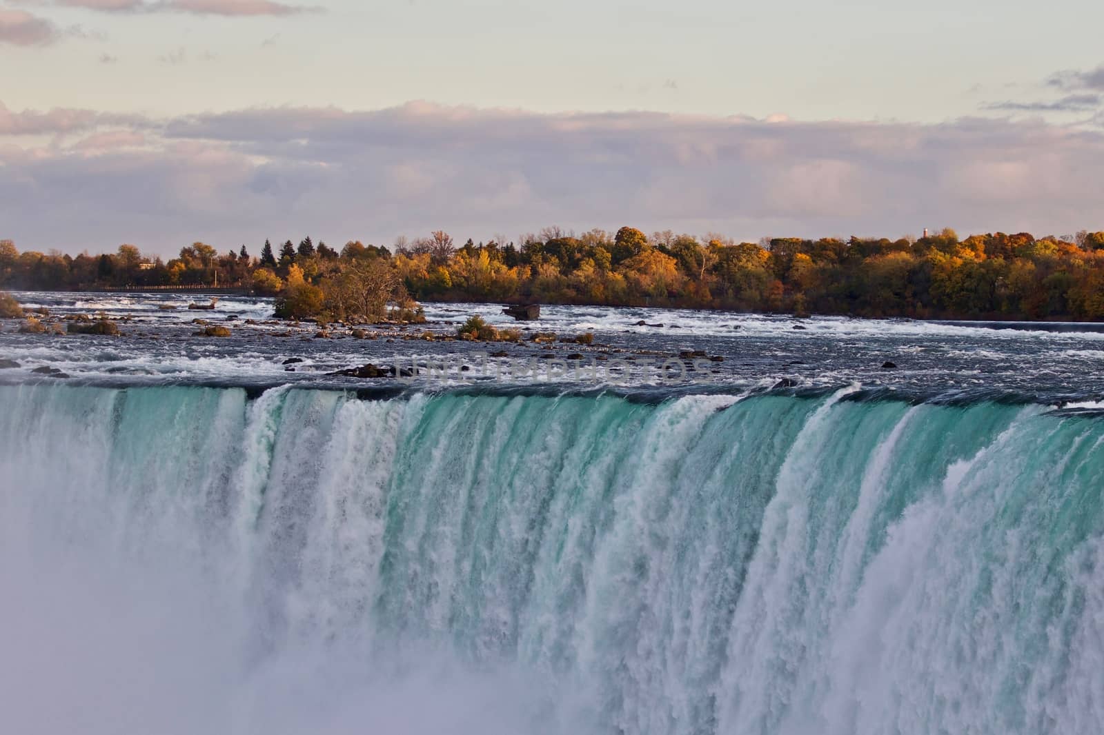 Beautiful background with amazing Niagara waterfall