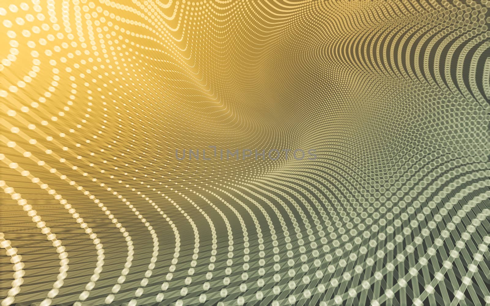 Abstract polygonal space low poly dark background with connecting dots and lines. Connection structure. 3d rendering