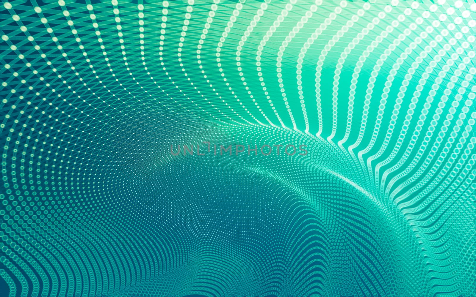 Abstract polygonal space low poly dark background with connecting dots and lines. Connection structure. 3d rendering