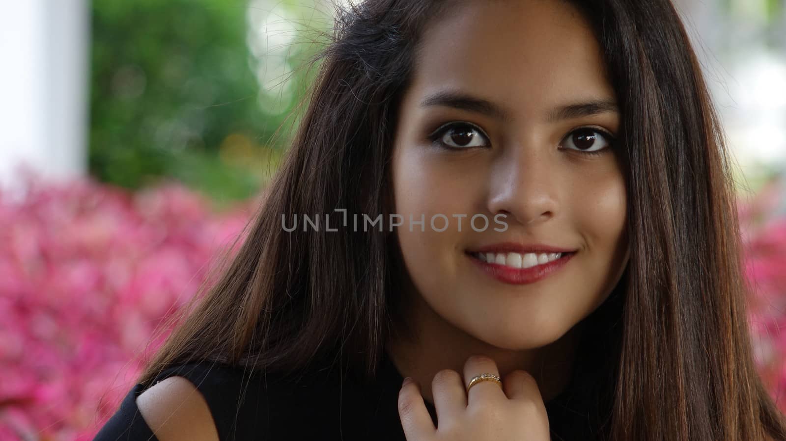 Smiling Hispanic Girl Teen by dtiberio