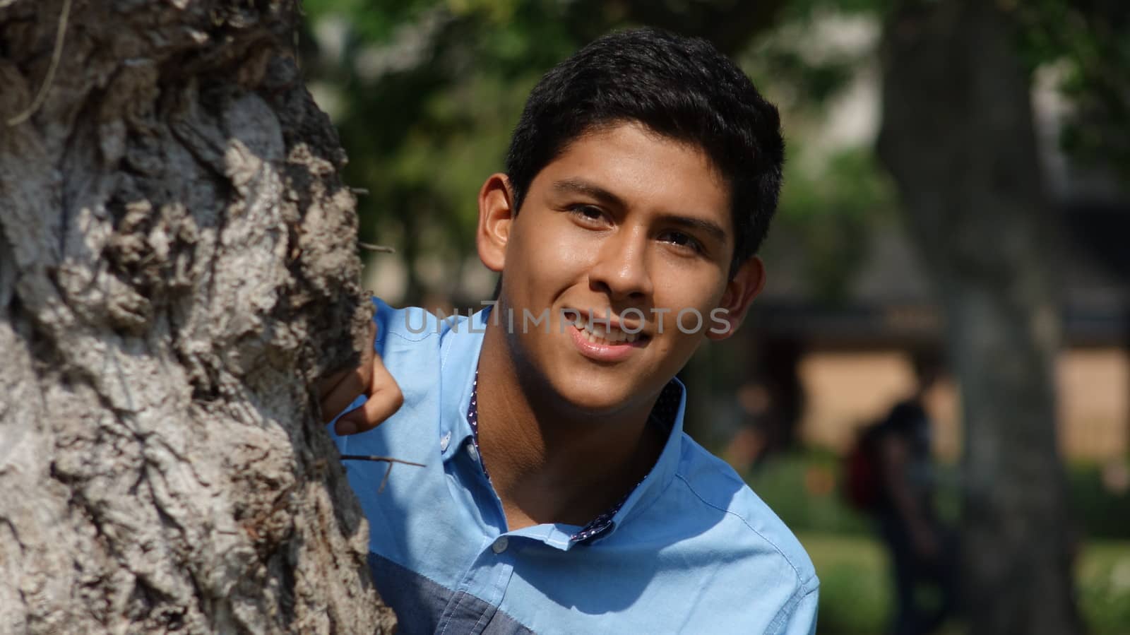 Male Teen At Park by dtiberio