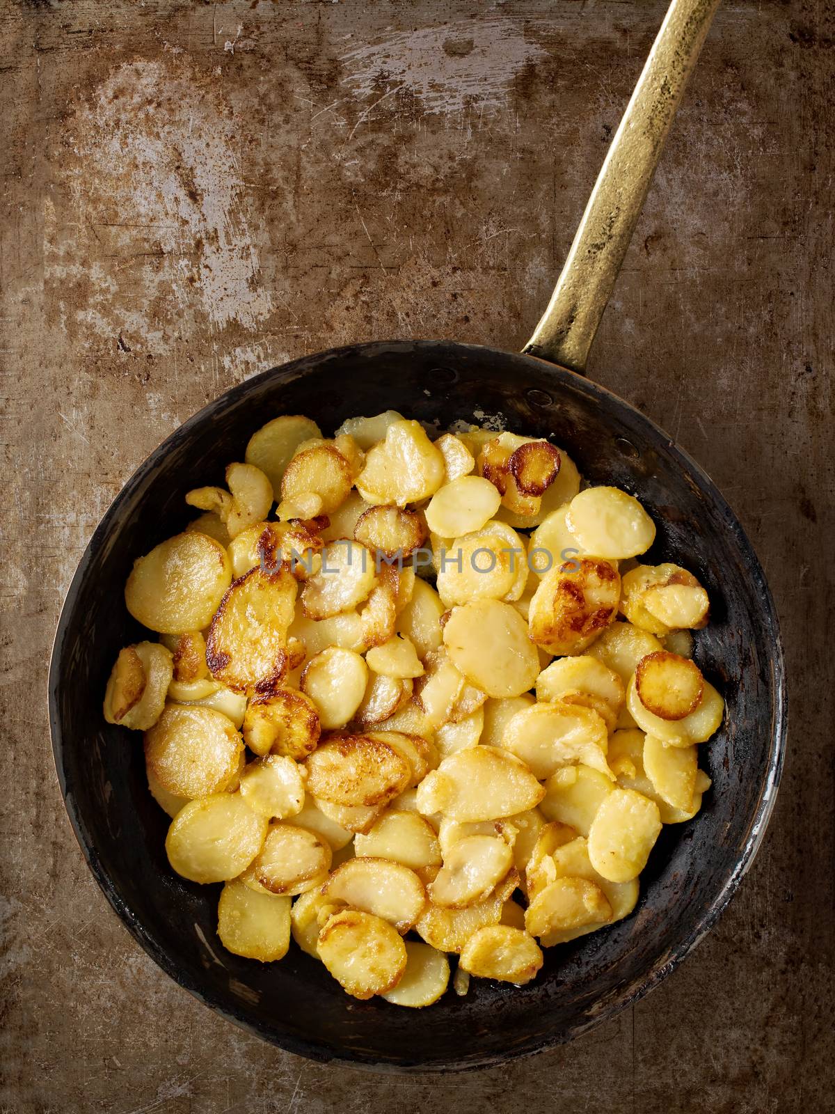 rustic golden german pan fried potato bratkartofflen by zkruger