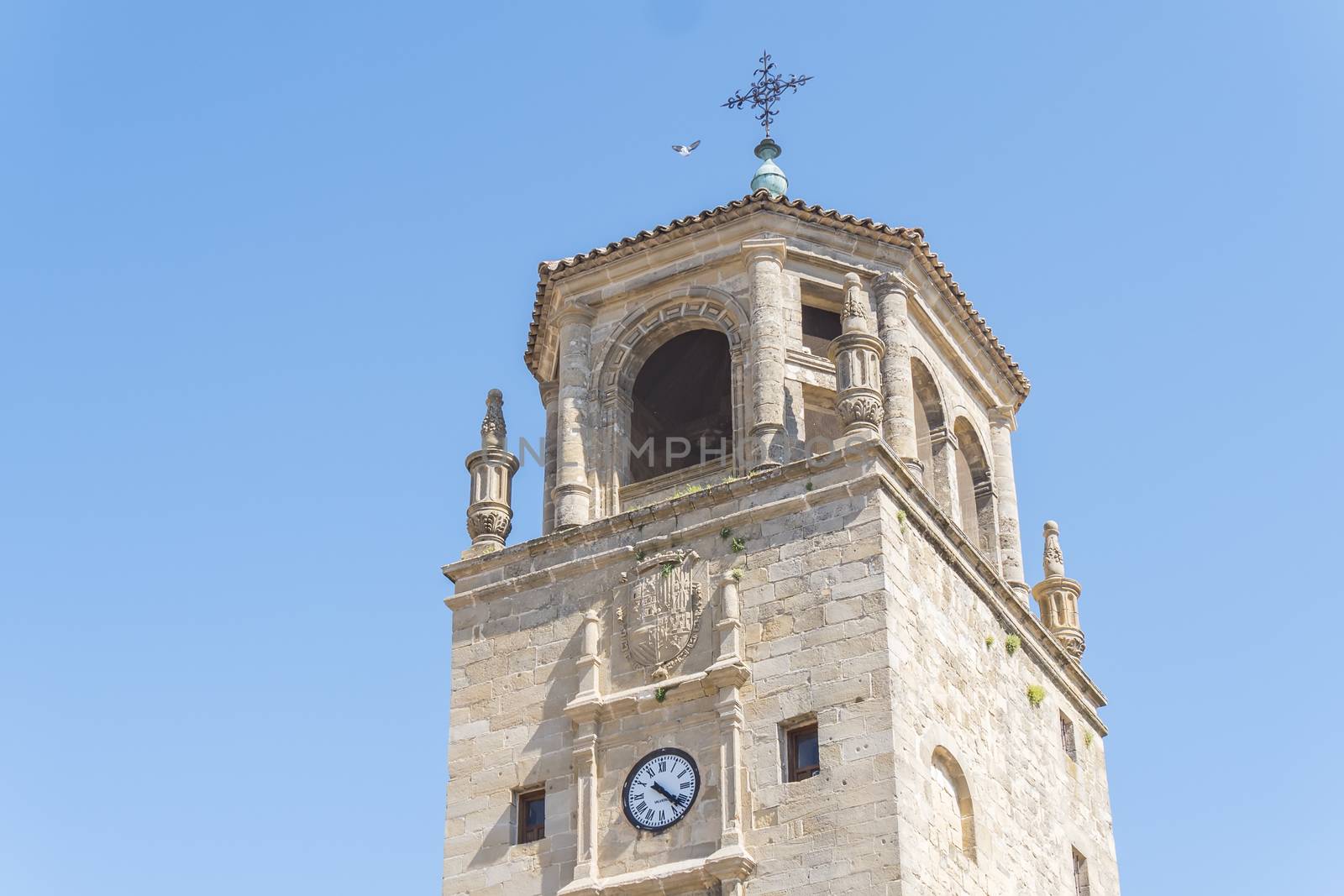 Clock Tower in Andalucia Square, Ubeda, Jaen, Spain by max8xam