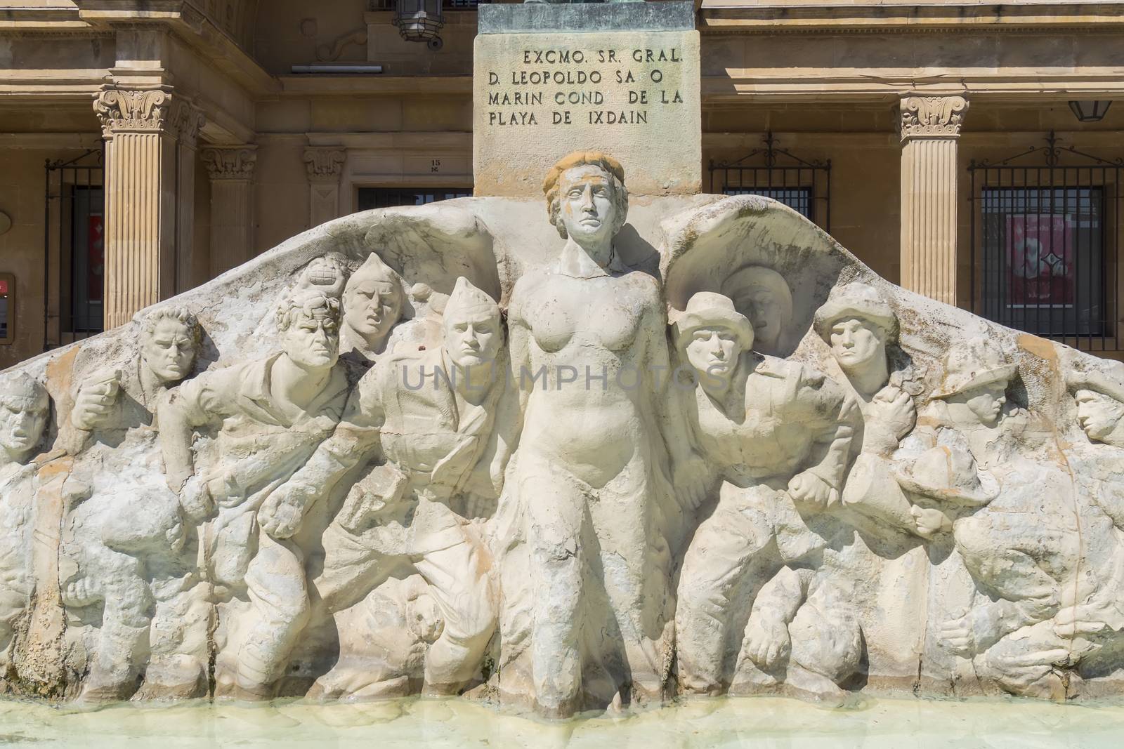 General Leopoldo Saro Statue in Andalucia square, Ubeda, Spain by max8xam