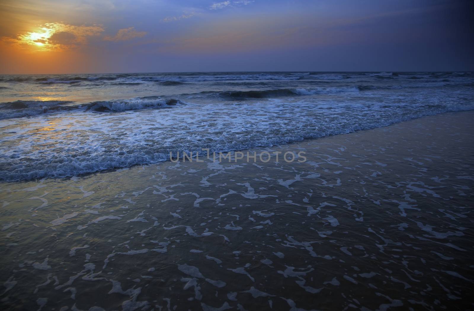 Sunset at Atlantic Ocean by Novic