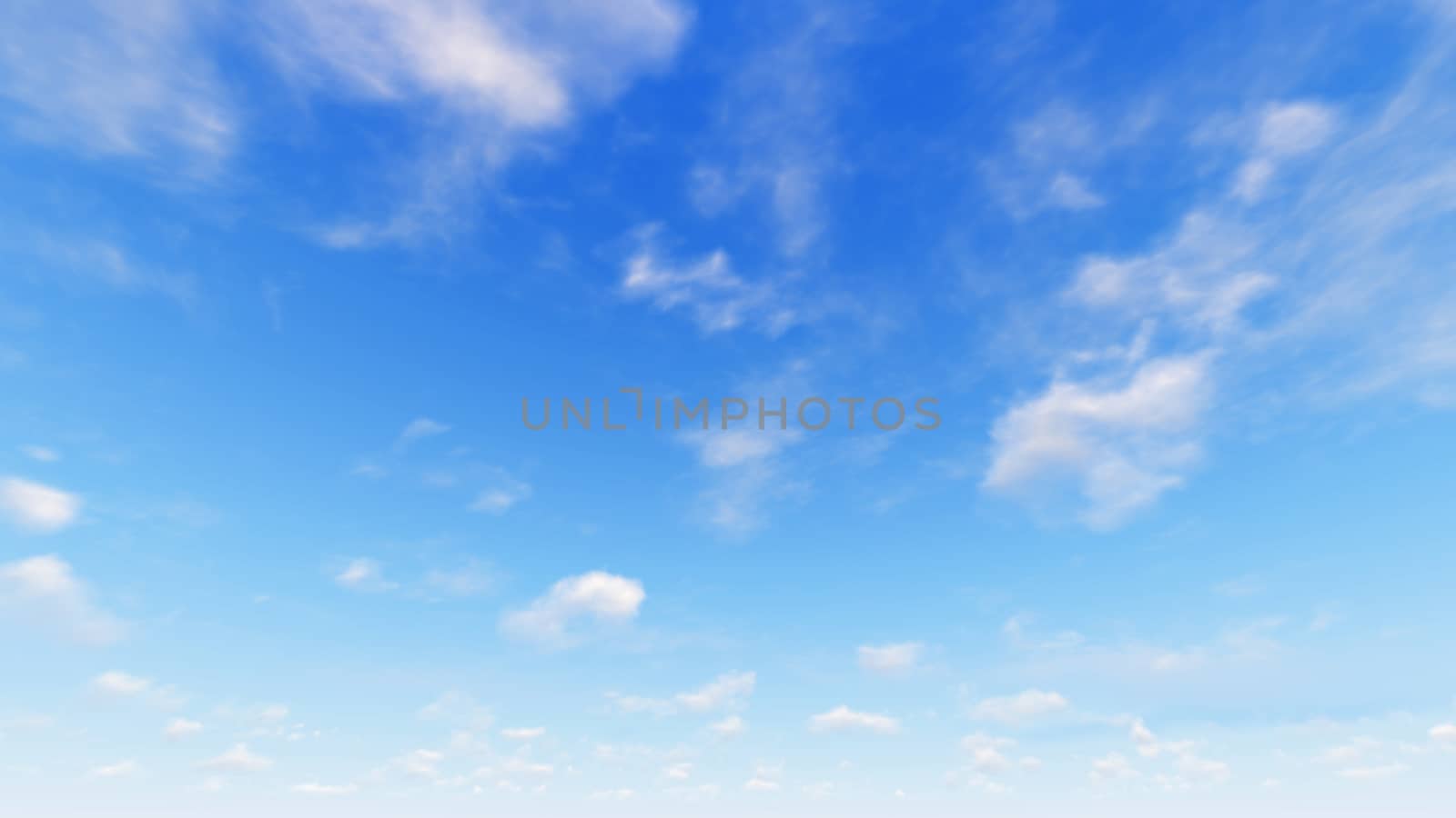 Cloudy blue sky abstract background, blue sky background with tiny clouds, 3d rendering

