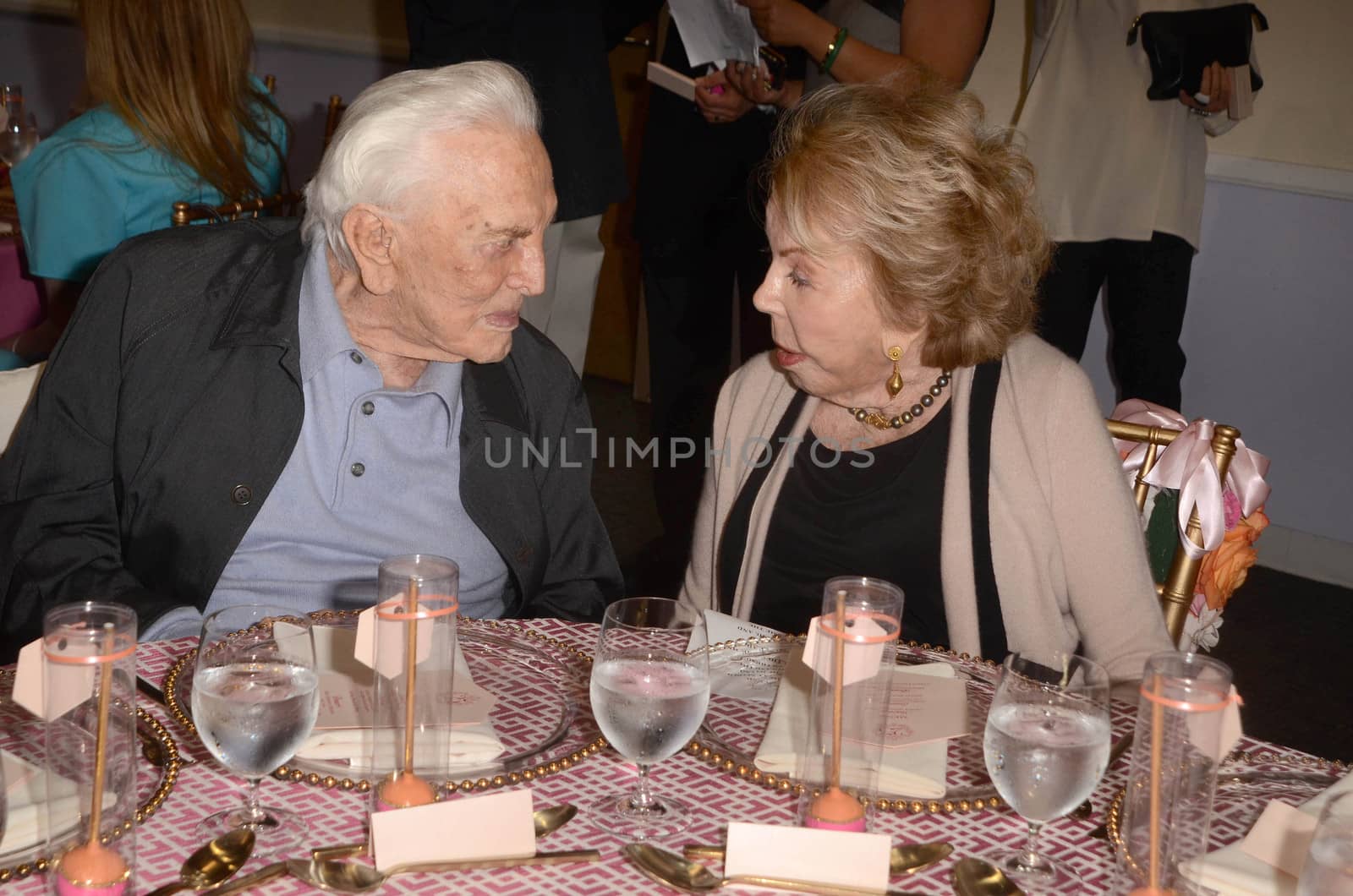Kirk Douglas, Anne Douglas at the 25th Anniversary of the Anne Douglas Center at the LA Mission, Los Angeles, CA 05-04-17/ImageCollect by ImageCollect