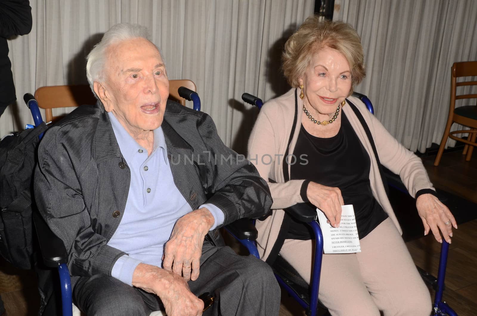 Kirk Douglas, Anne Douglas at the 25th Anniversary of the Anne Douglas Center at the LA Mission, Los Angeles, CA 05-04-17