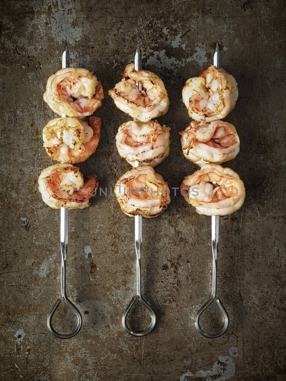 rustic grilled shrimp skewer by zkruger