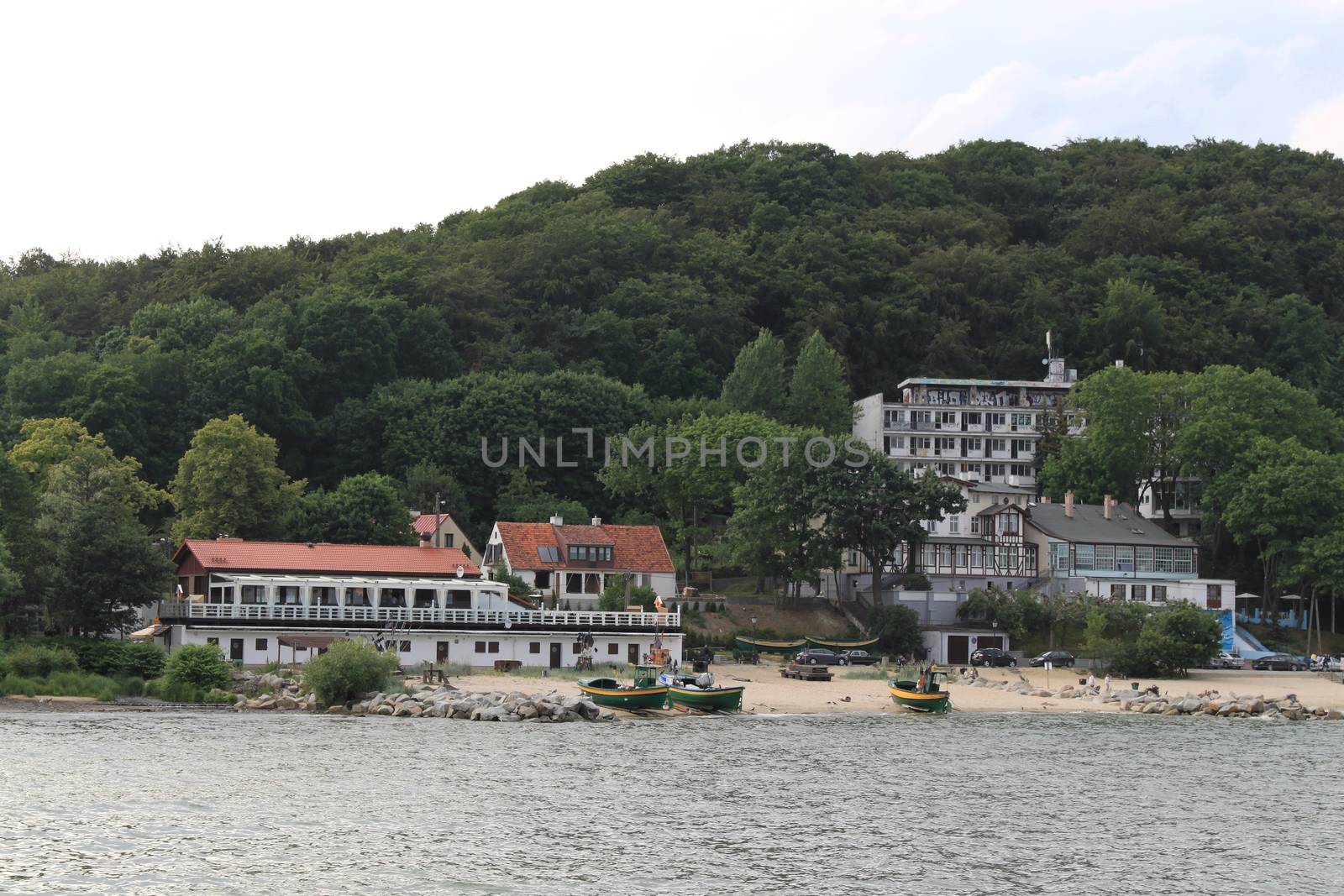 Complex of buildings by the sea by Kasia_Lawrynowicz