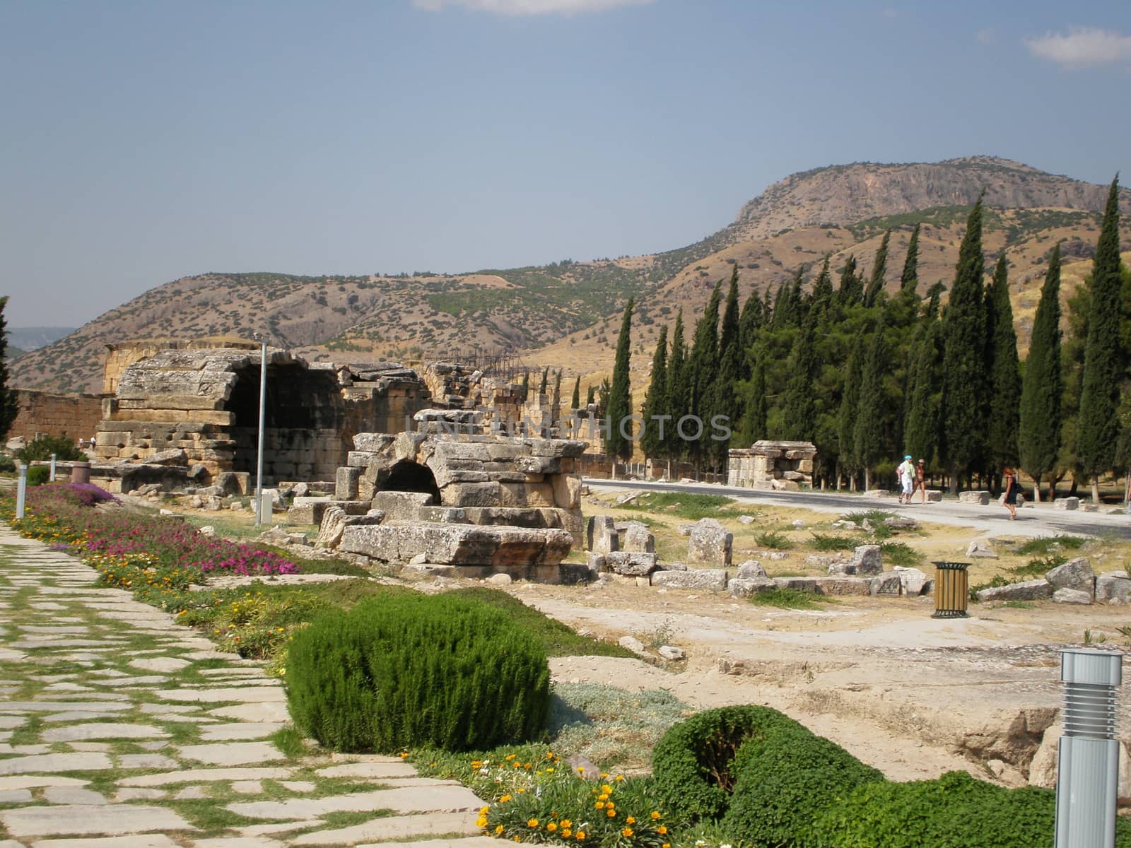 View of the City Ruin in Turkey in Pamukkale