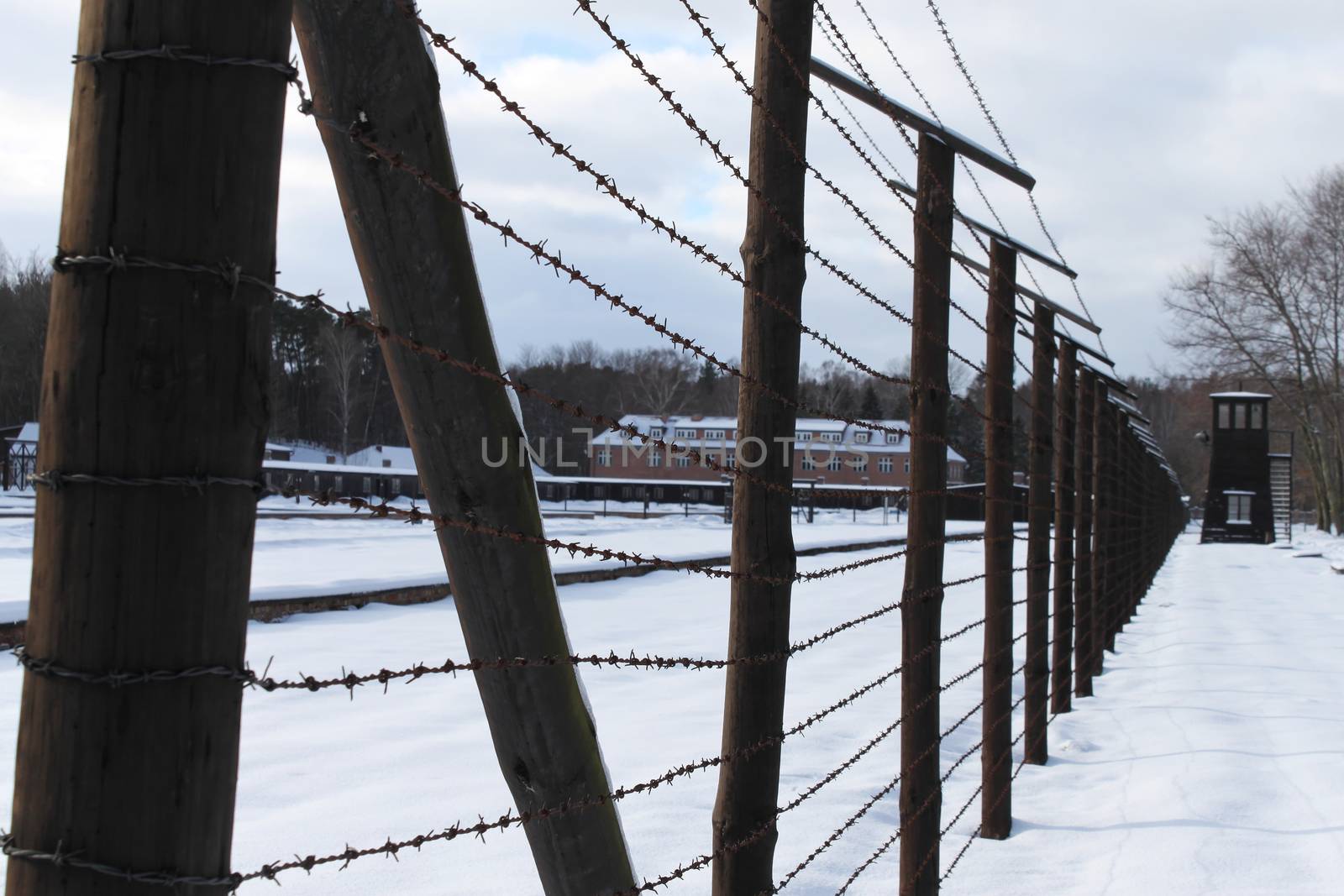 Fence of the Stutthof concentration camp