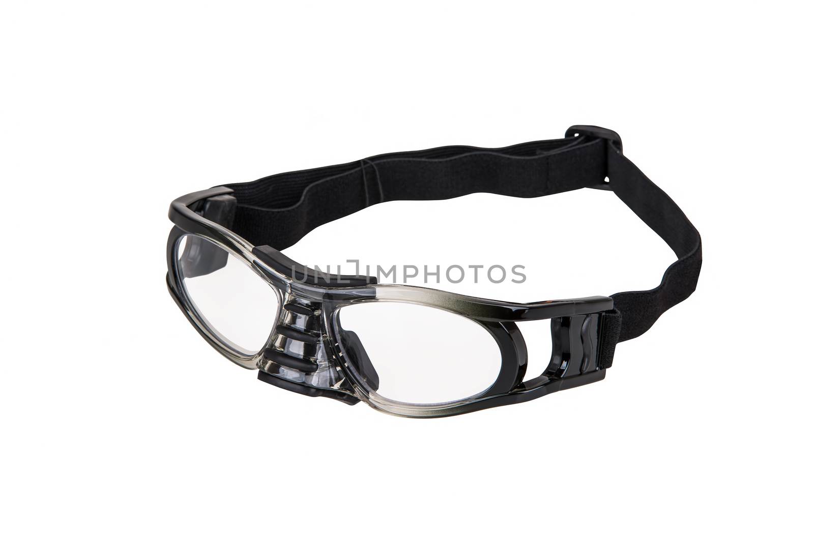 Sport glasses on perfectly white background