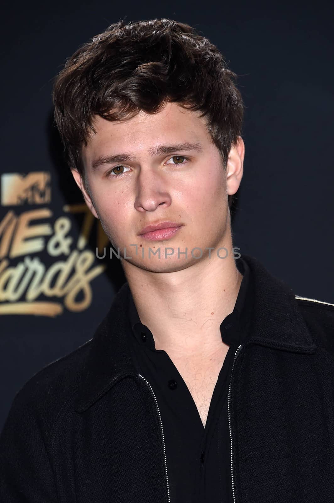 Ansel Elgort at the 2017 MTV Movie & TV Awards, Press Room, Shrine Auditorium, Los Angeles, CA 05-07-17