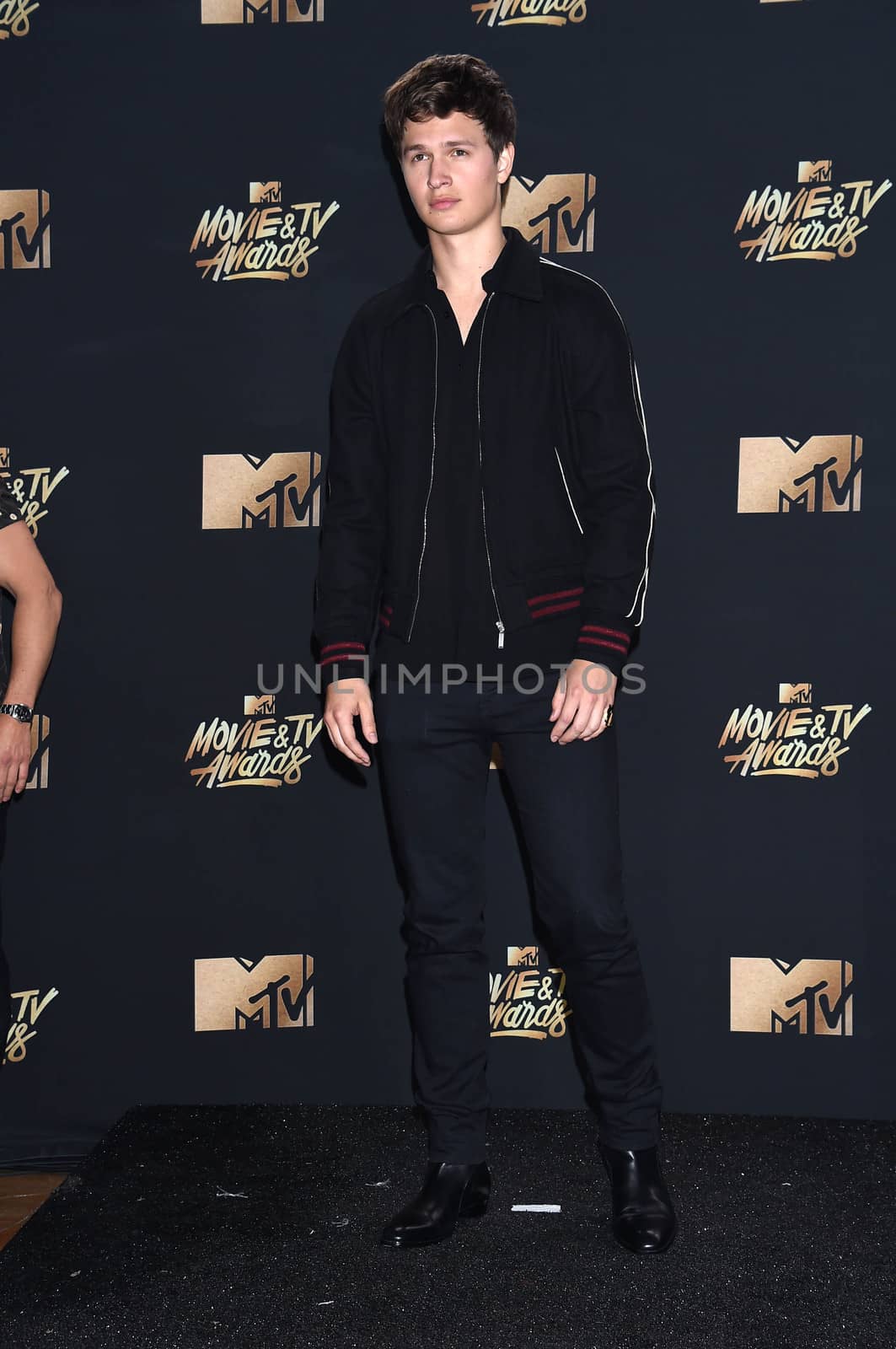 Ansel Elgort at the 2017 MTV Movie & TV Awards, Press Room, Shrine Auditorium, Los Angeles, CA 05-07-17