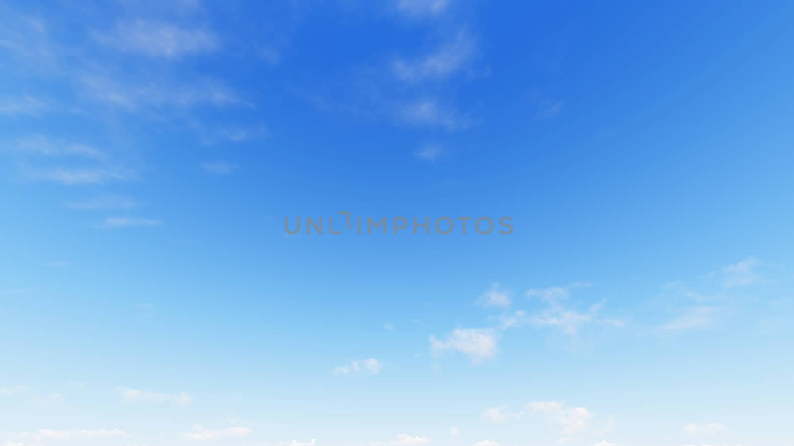 Cloudy blue sky abstract background, blue sky background with tiny clouds, 3d rendering

