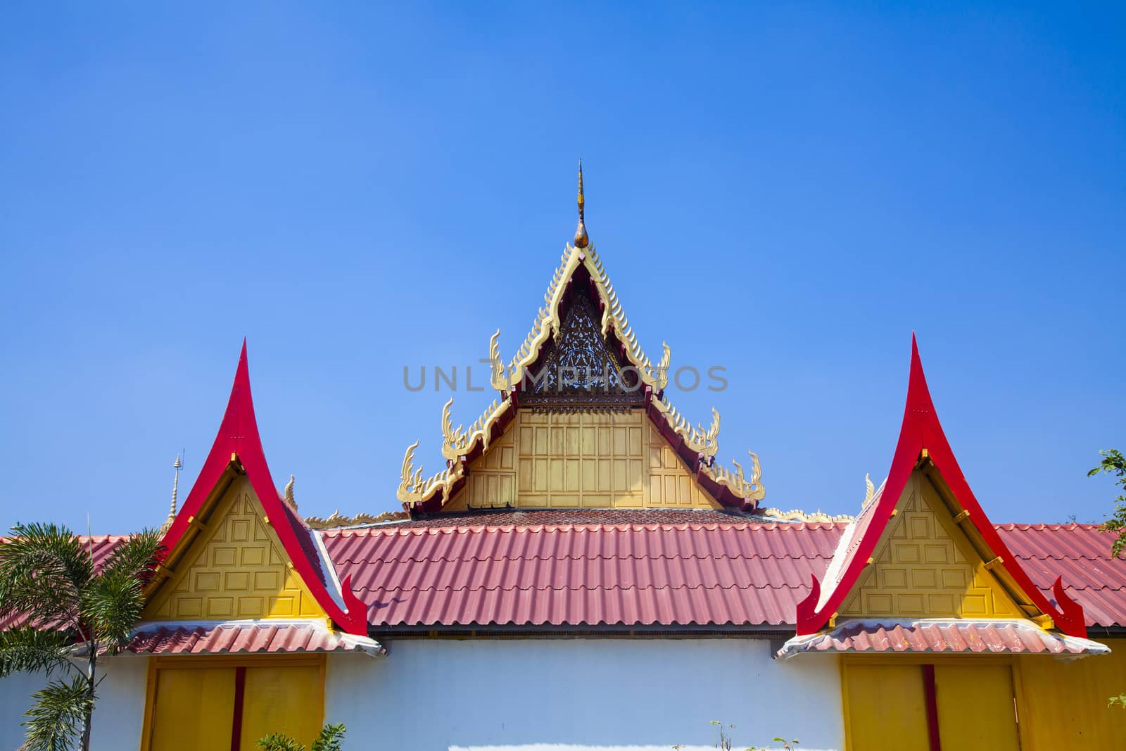 Wat Guti Bangkem,Temple in Thailand. Khao yoi, phetchaburi Thailand.Teak wood church