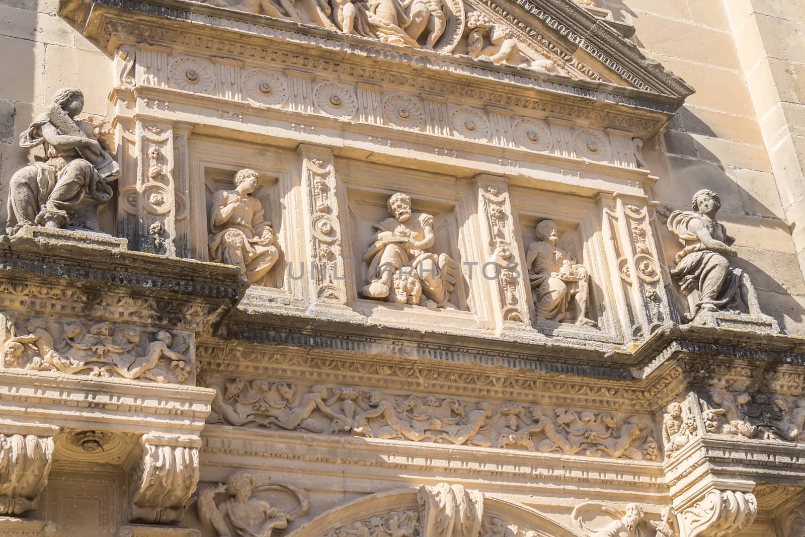 Savior Chapel (El Salvador) entrance, Ubeda, Jaen, Spain