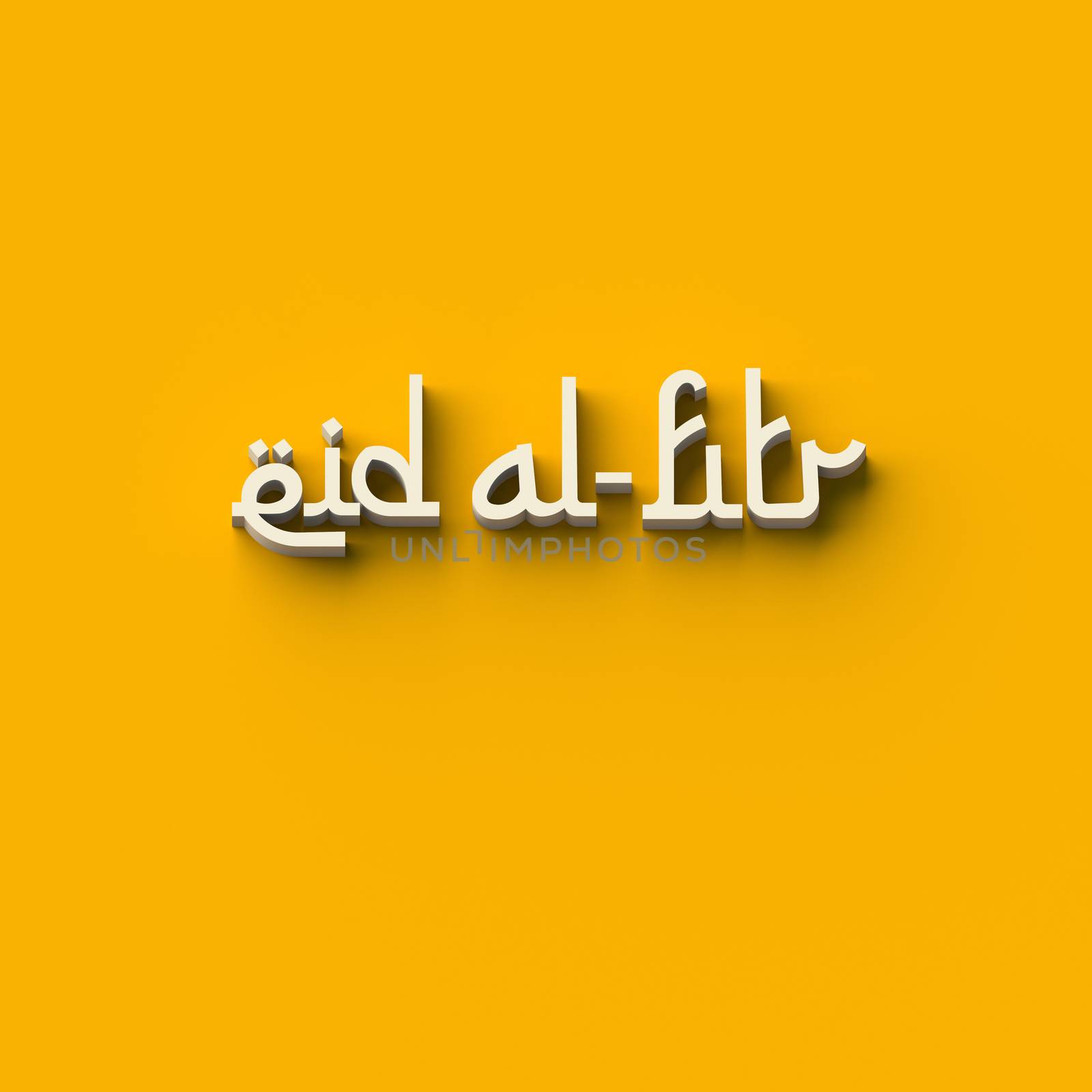 3D RENDERING WORDS 'eid al-fitr' by PrettyTG