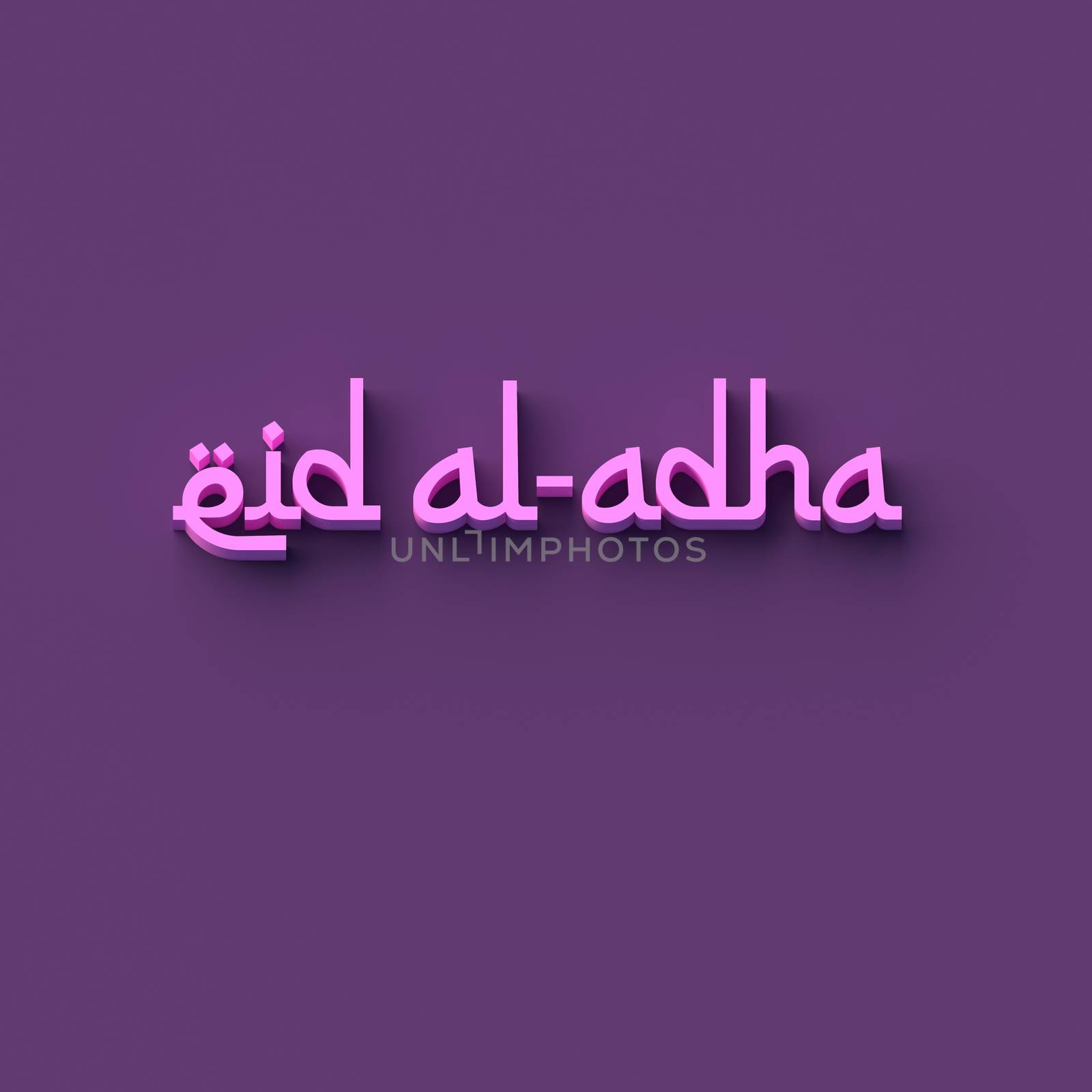 3D RENDERING WORDS 'eid al-adha' by PrettyTG